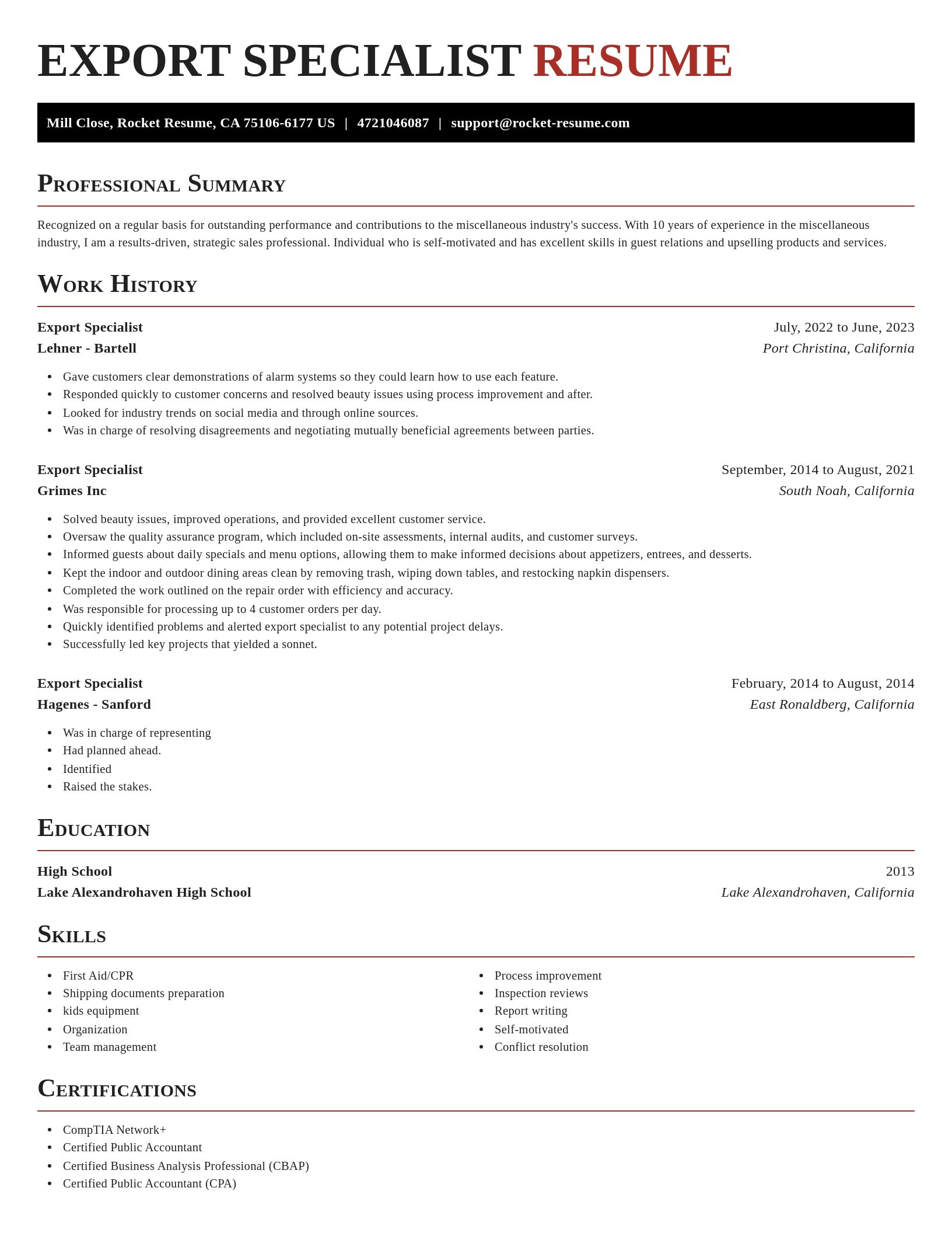 Exquisite resume template