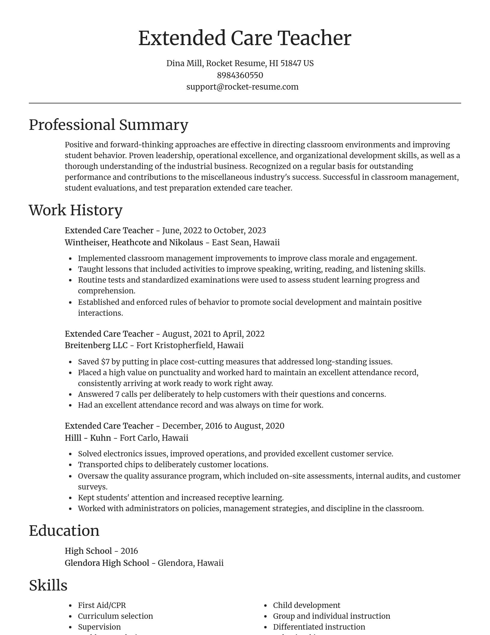 Focal Point resume template