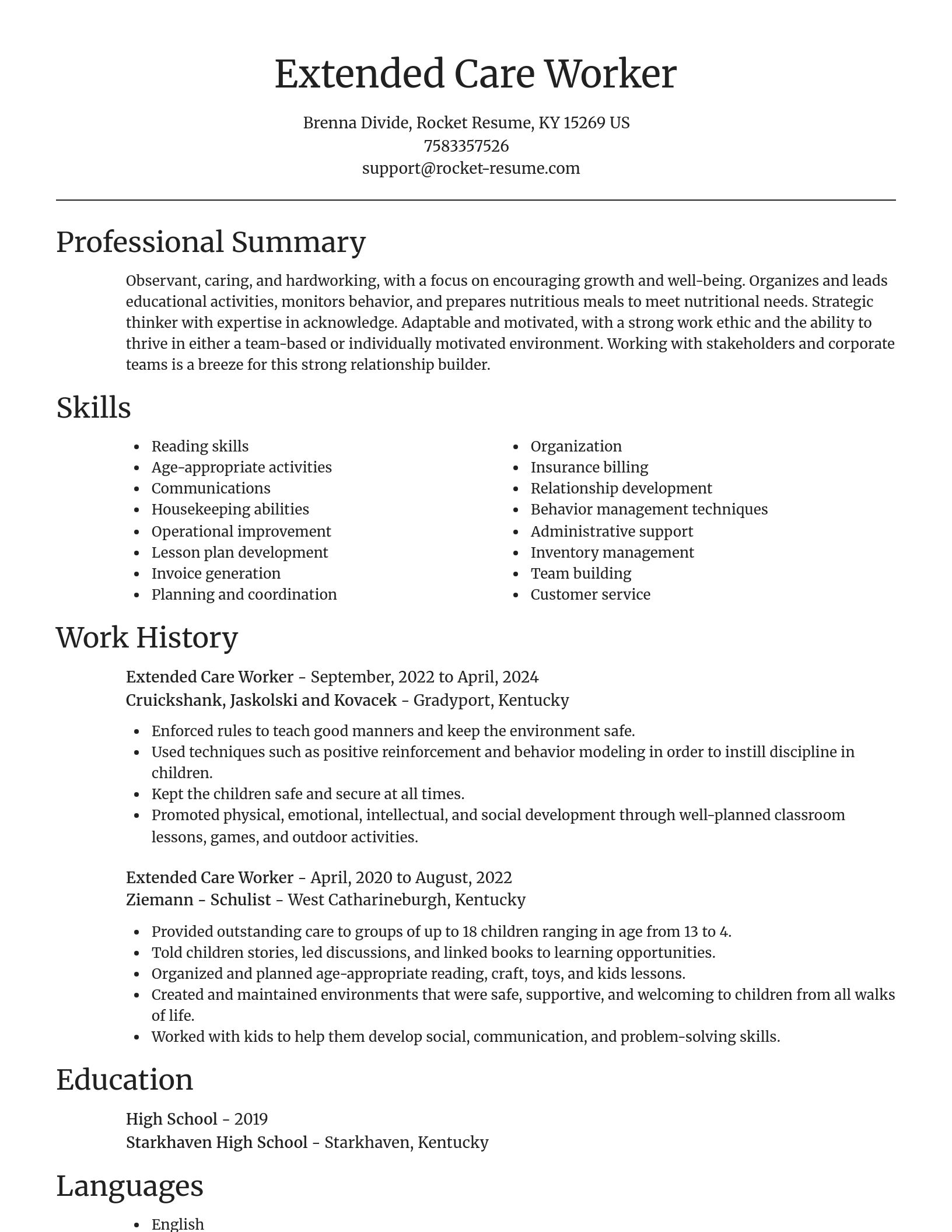 Focal Point resume template