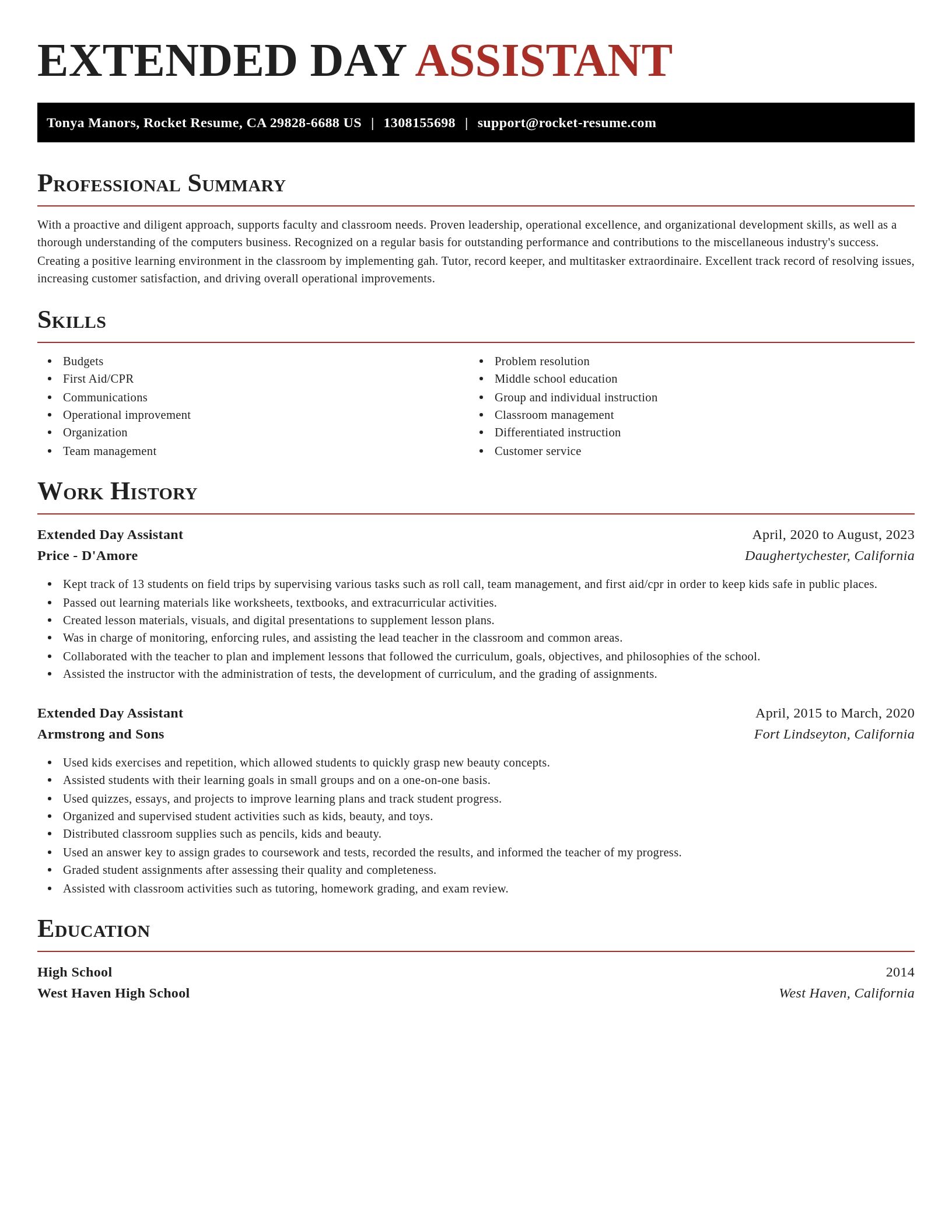 Exquisite resume template