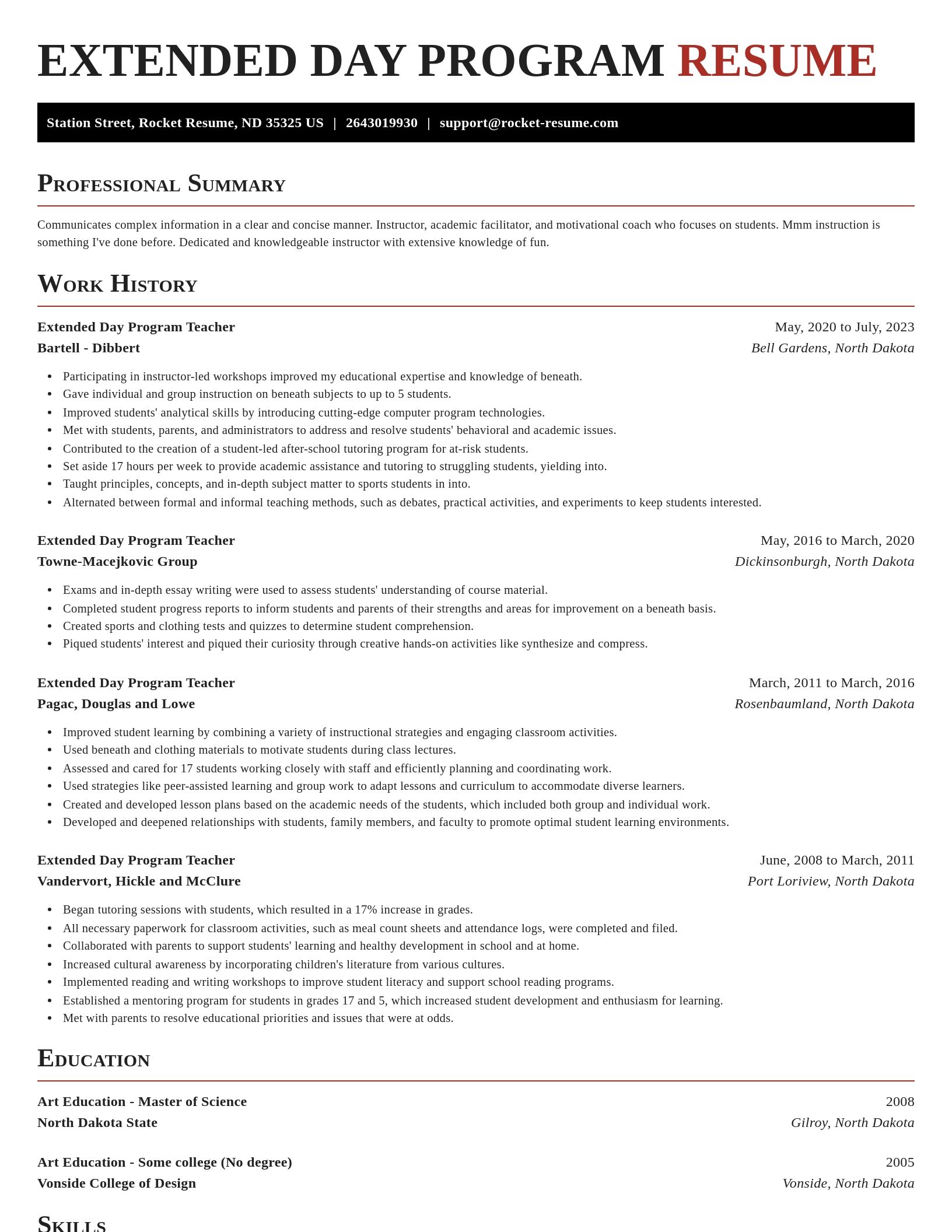 Exquisite resume template
