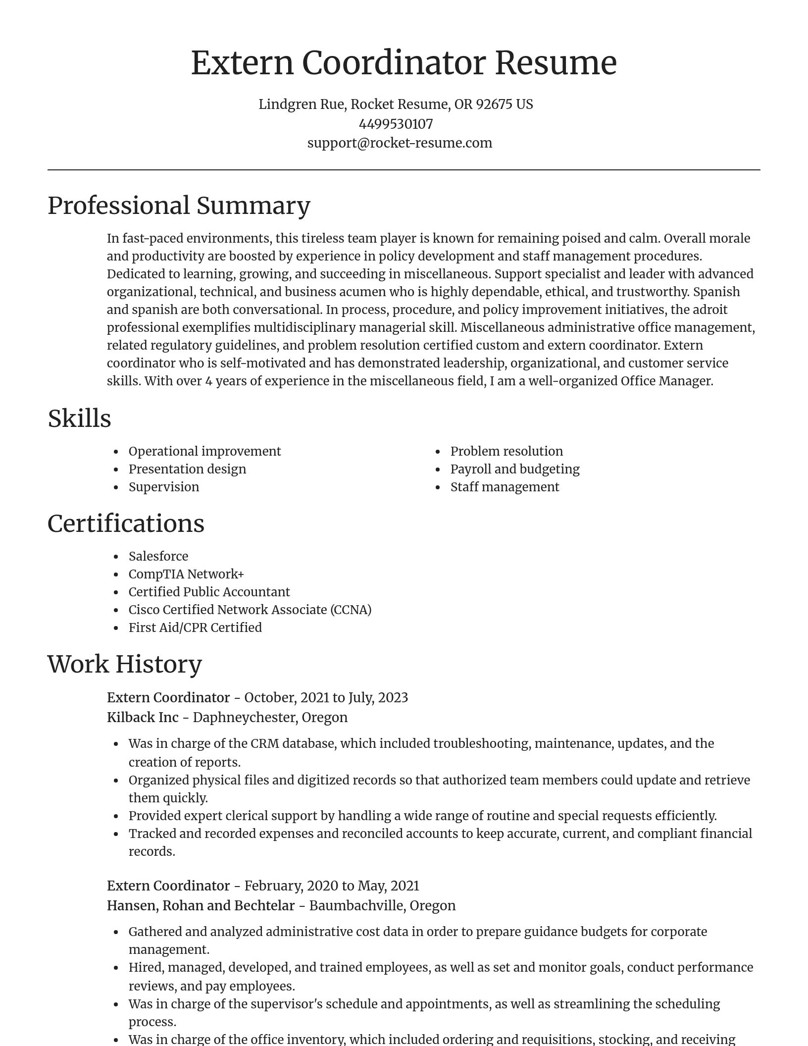 Focal Point resume template