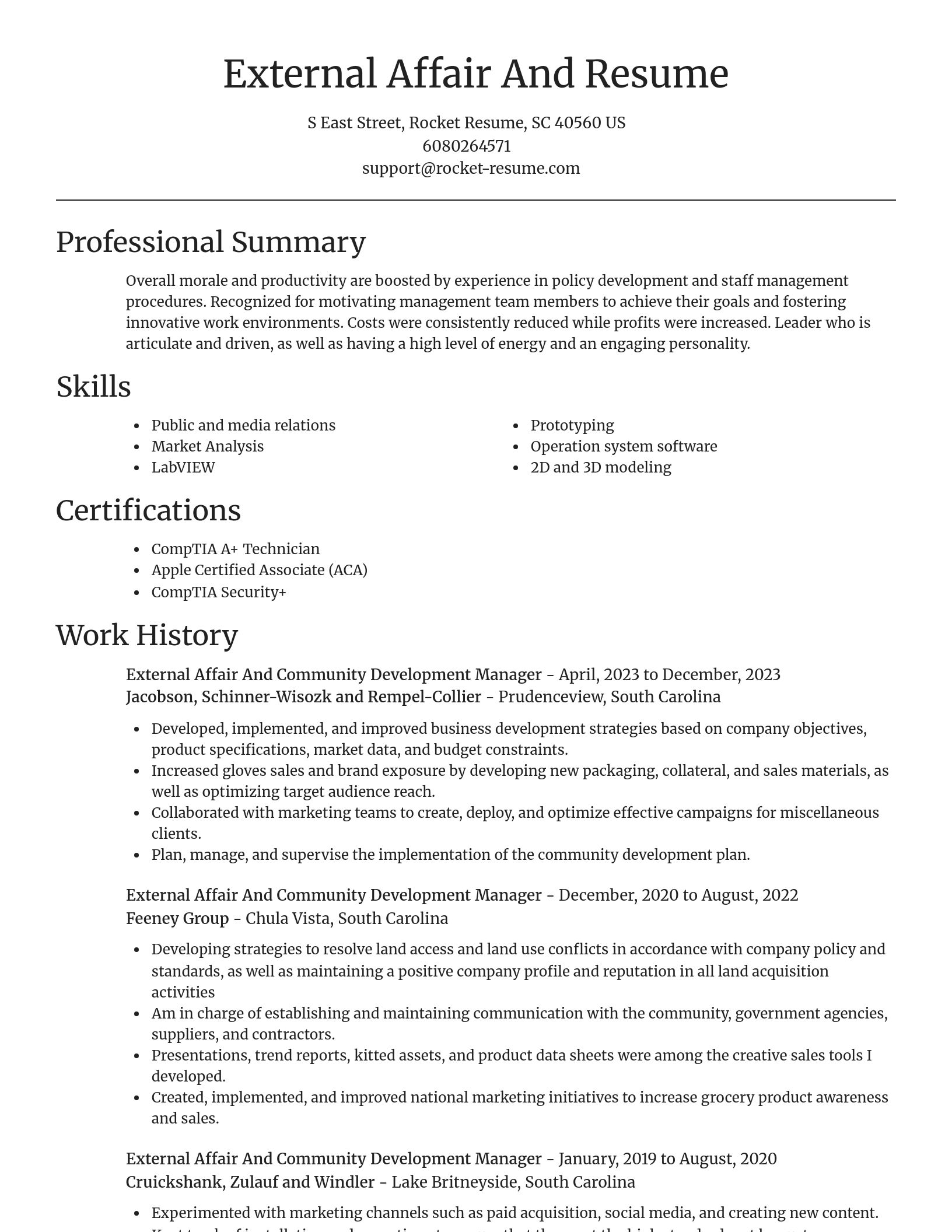 Focal Point resume template