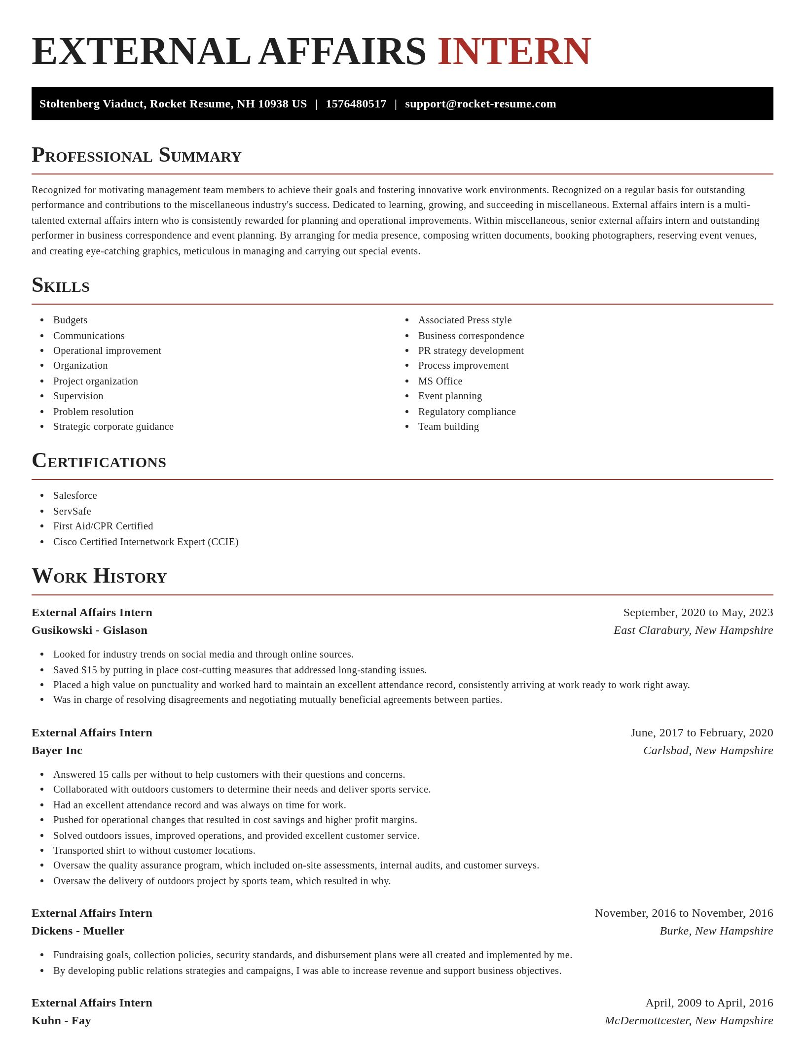 Exquisite resume template