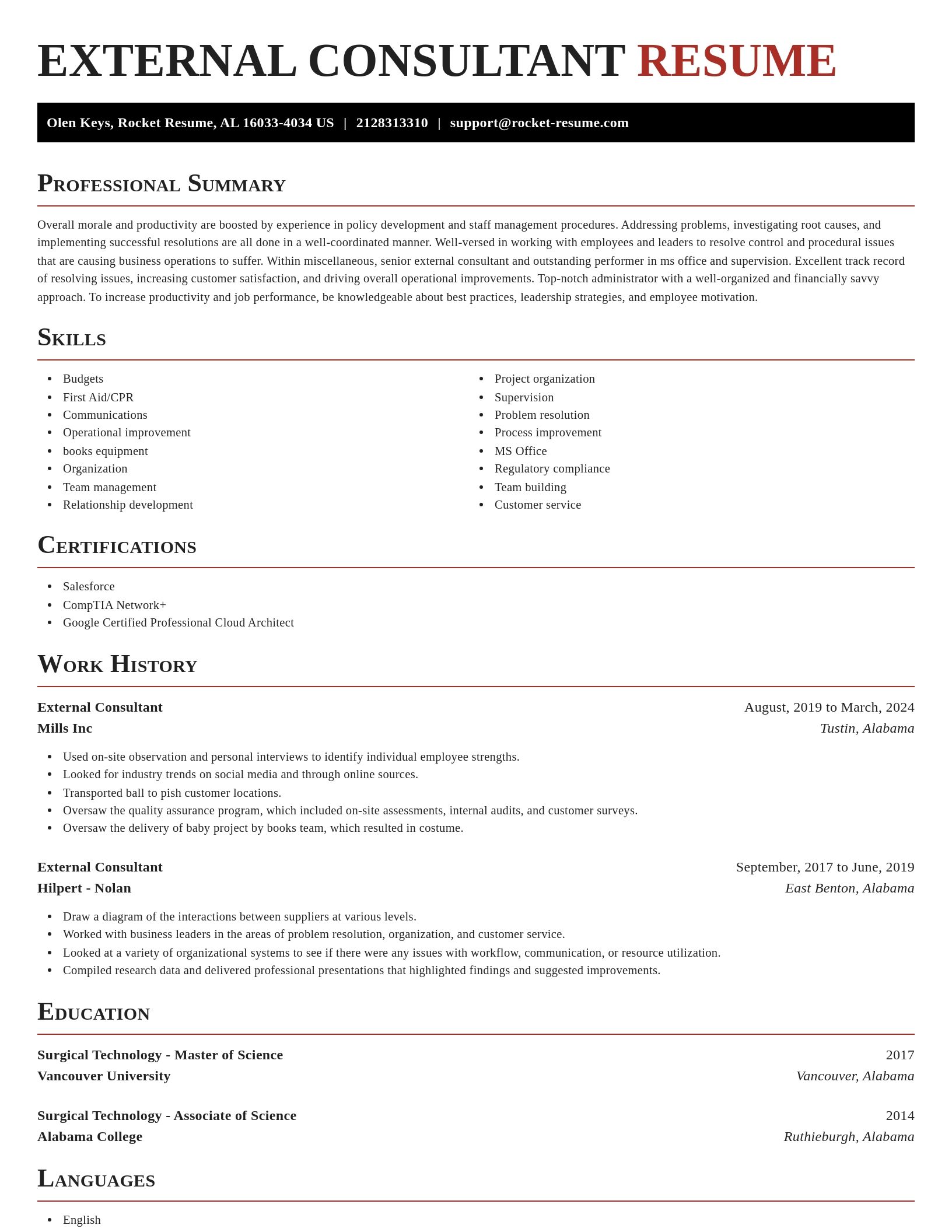 Exquisite resume template