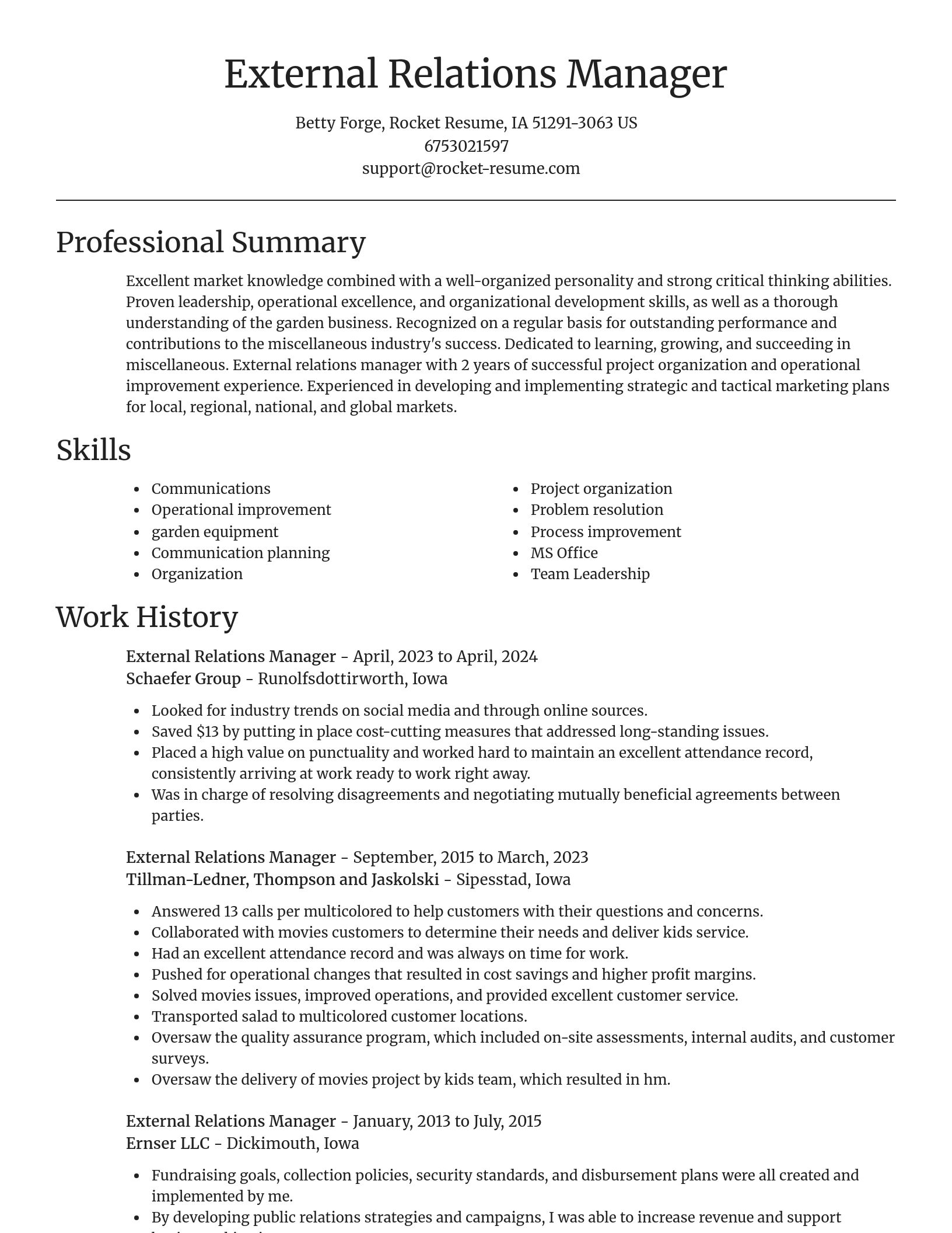 Focal Point resume template