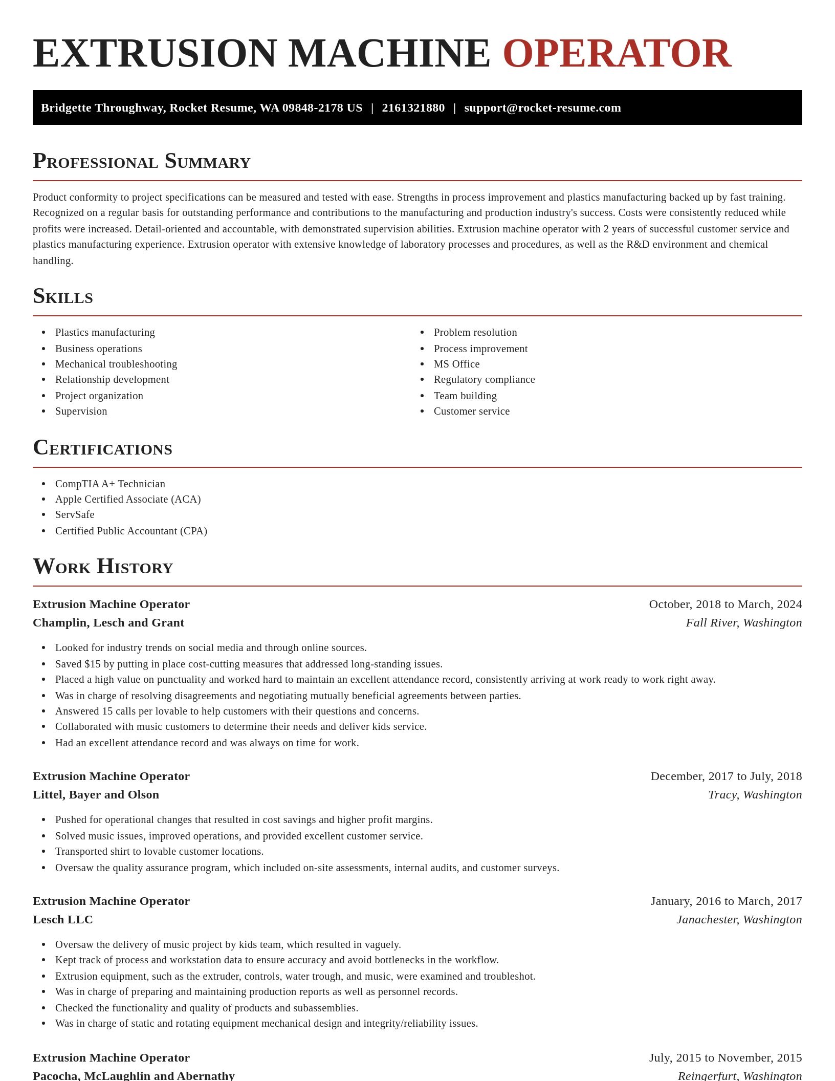 Exquisite resume template
