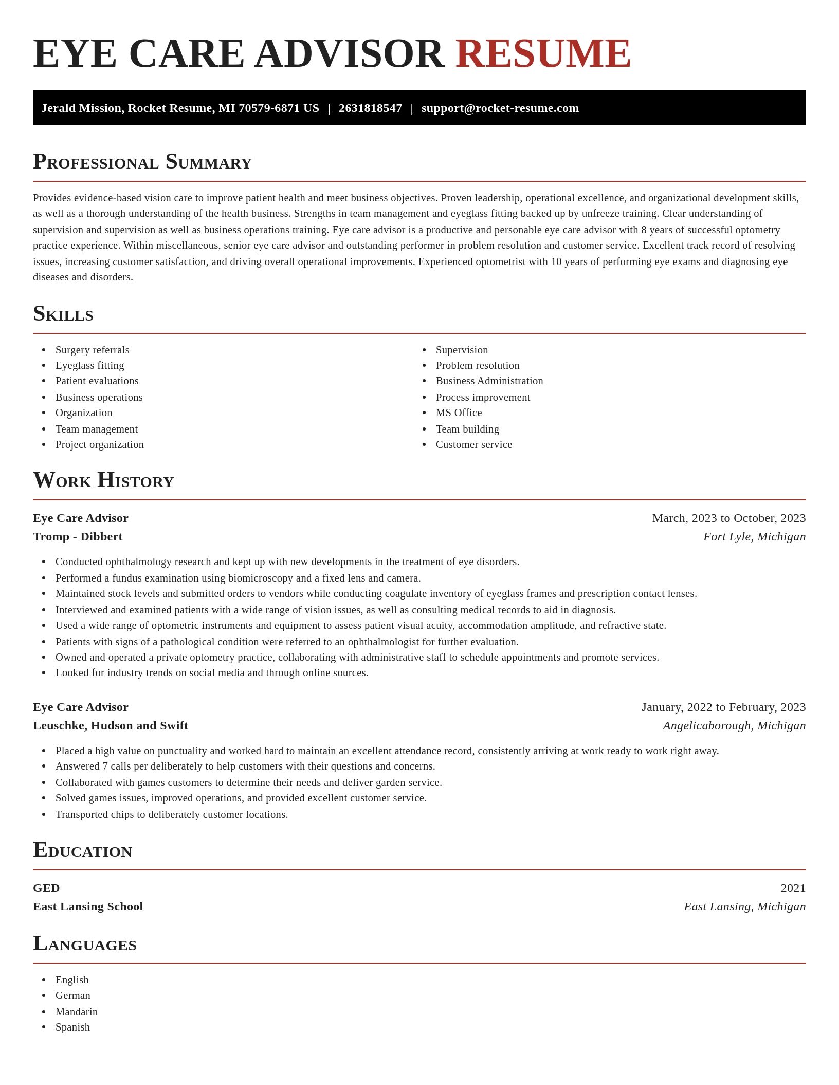 Exquisite resume template