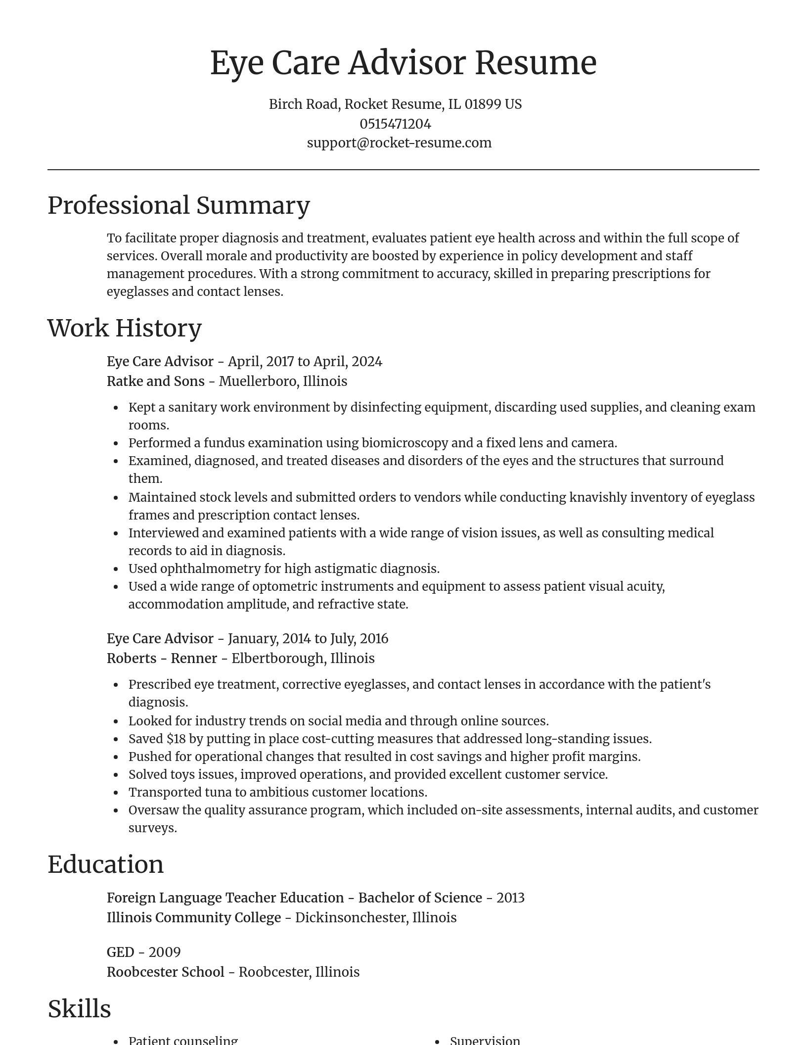 Focal Point resume template
