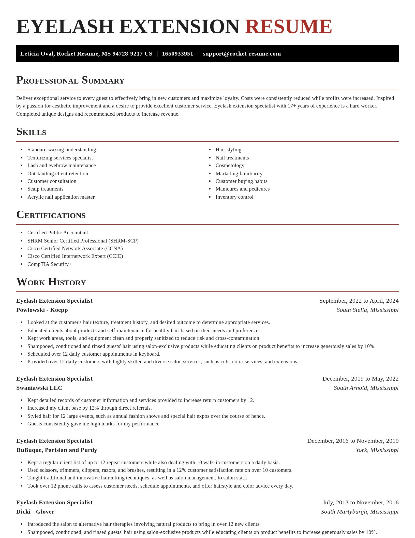 Exquisite resume template
