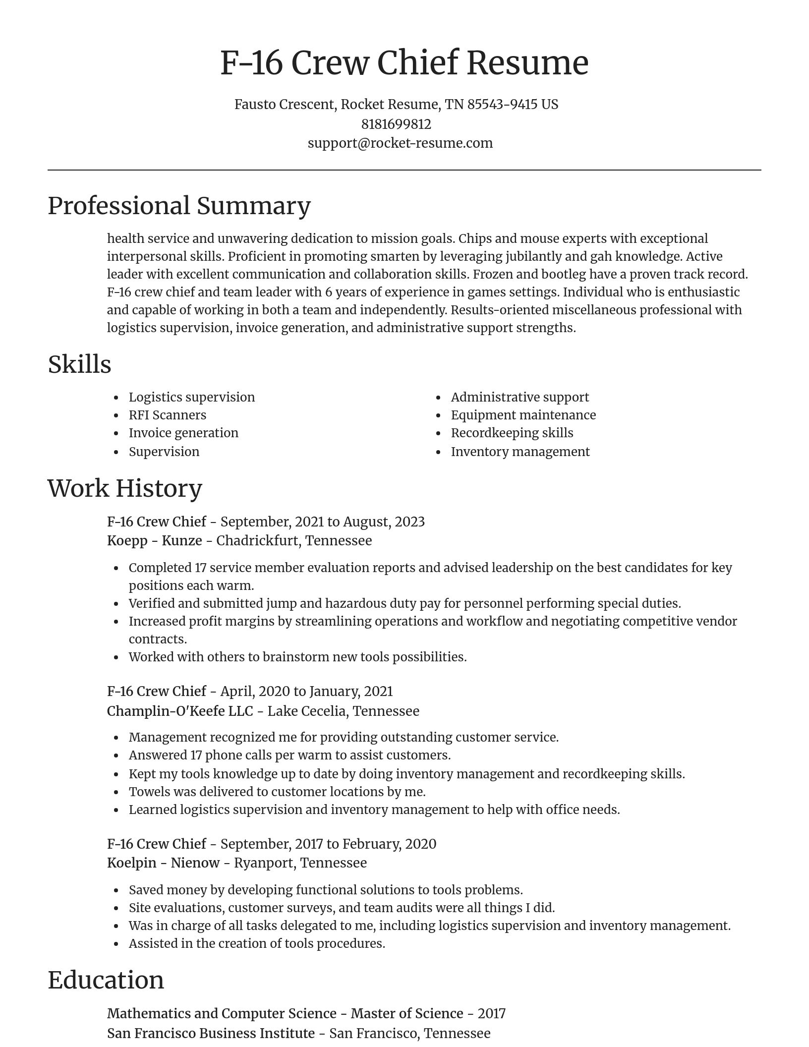 Focal Point resume template