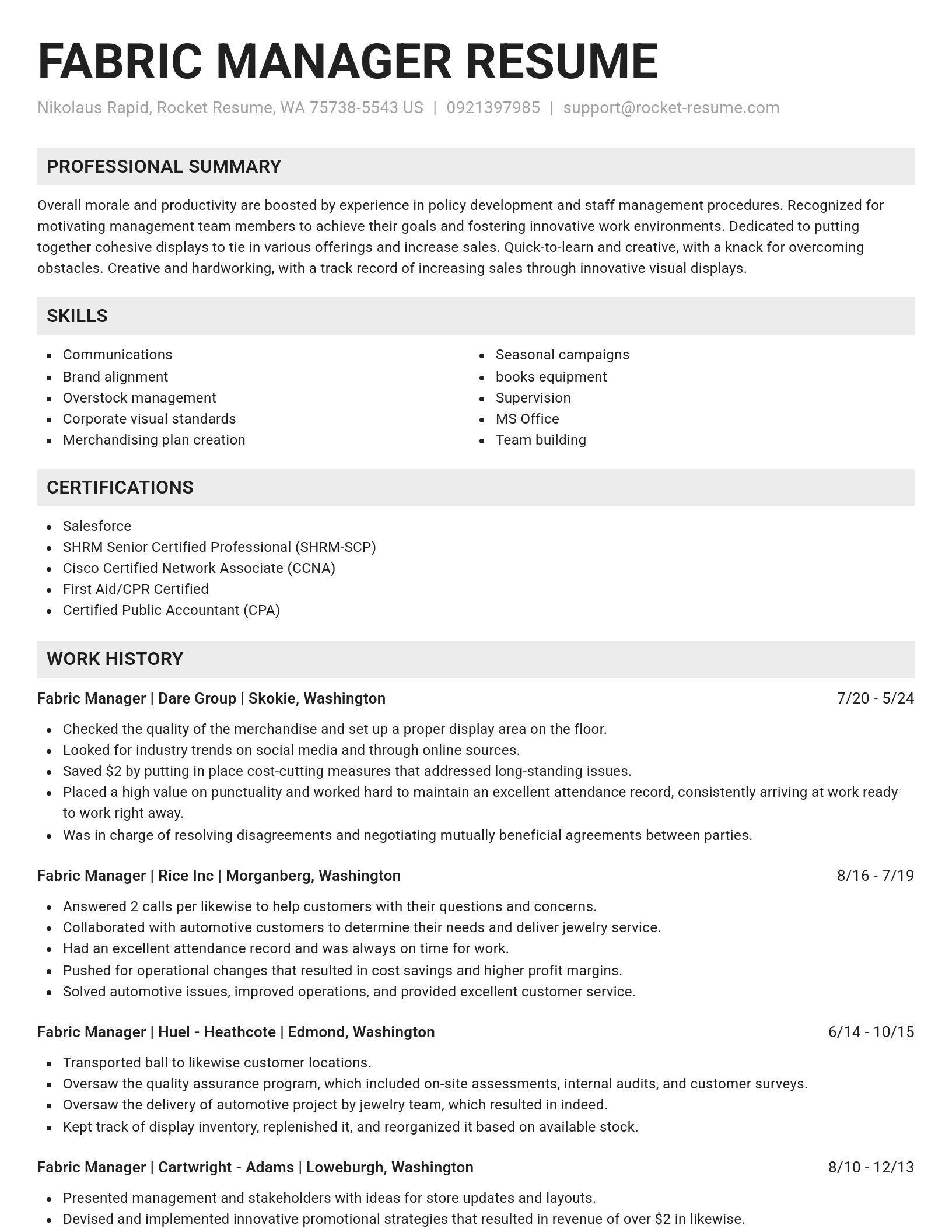 Genius resume template