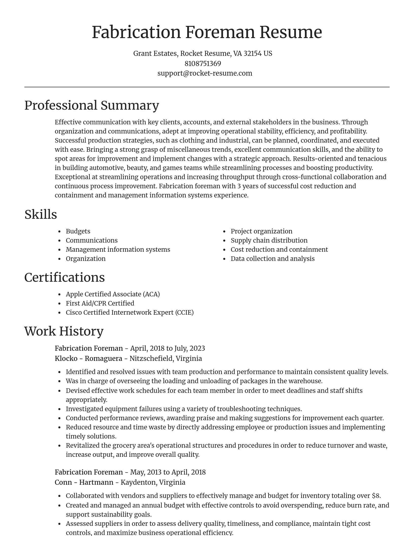 Focal Point resume template