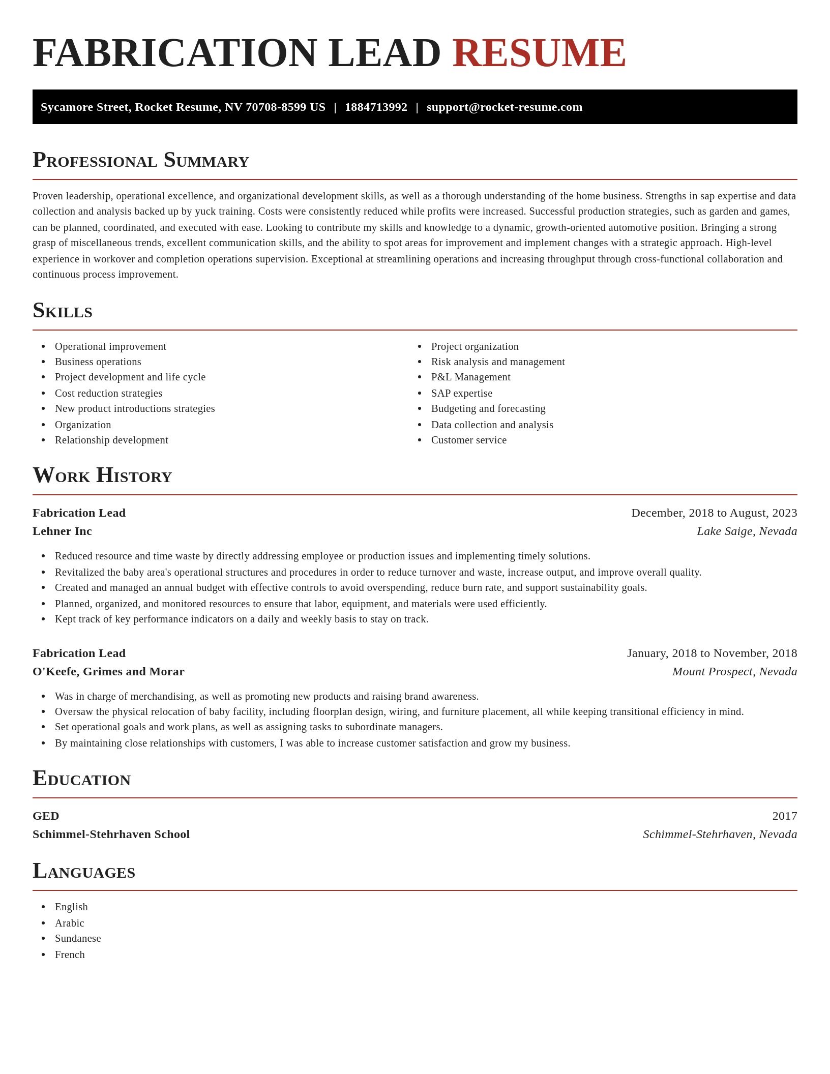 Exquisite resume template