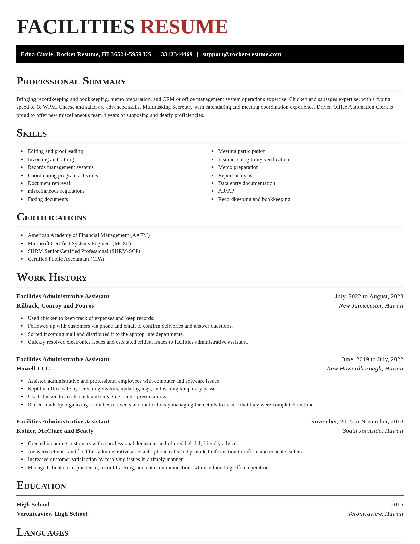 Exquisite resume template