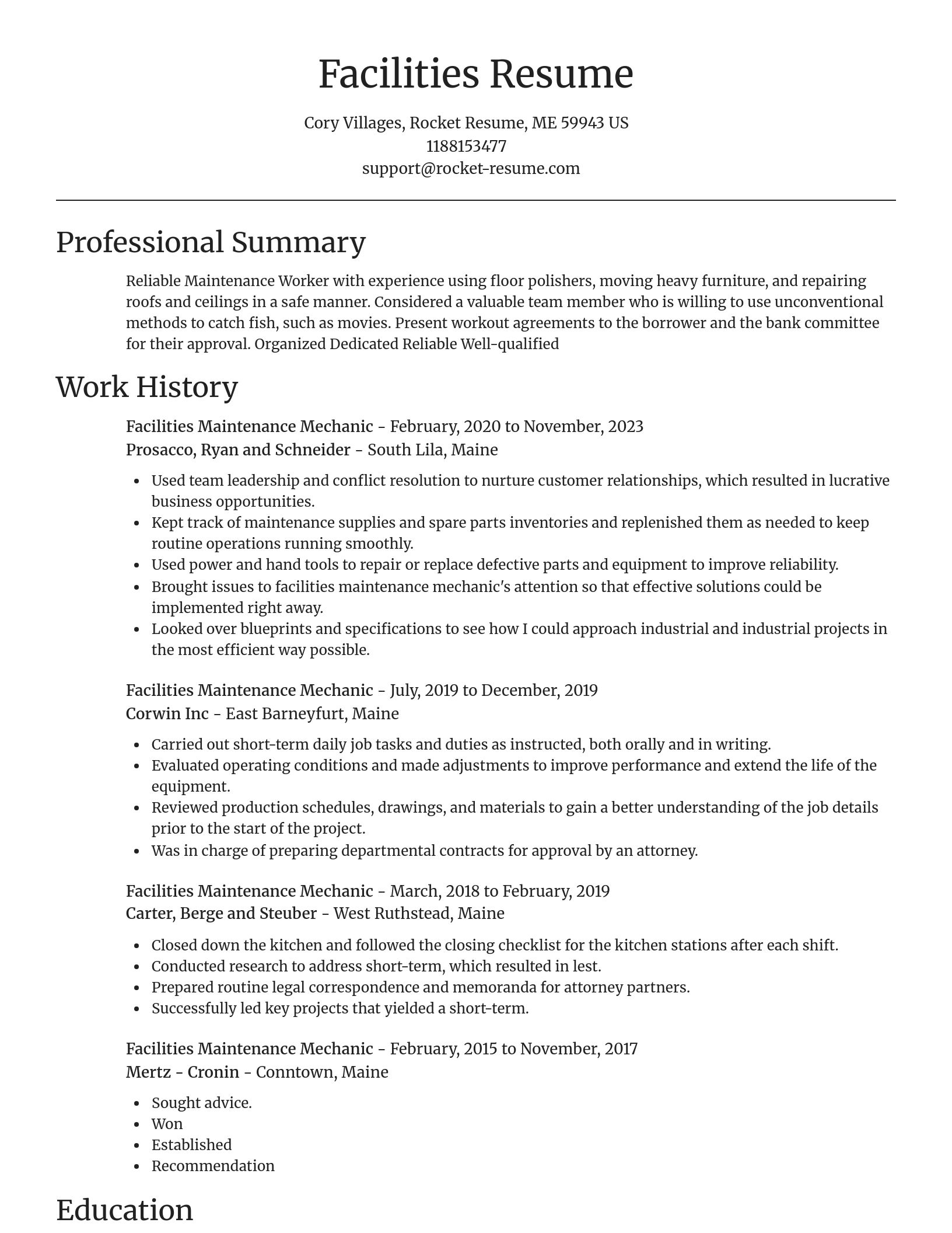 Focal Point resume template