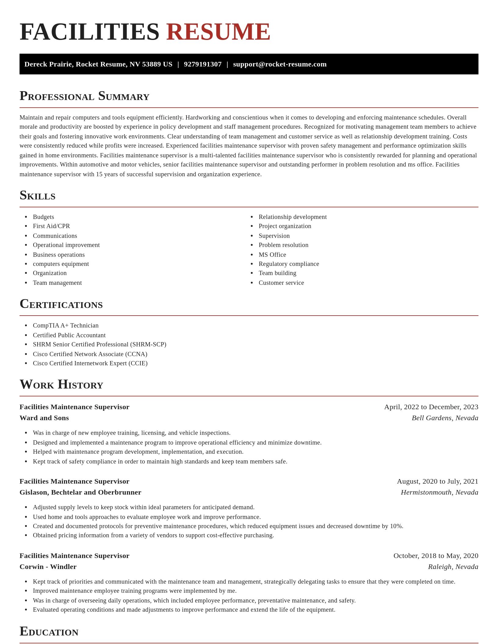 Exquisite resume template