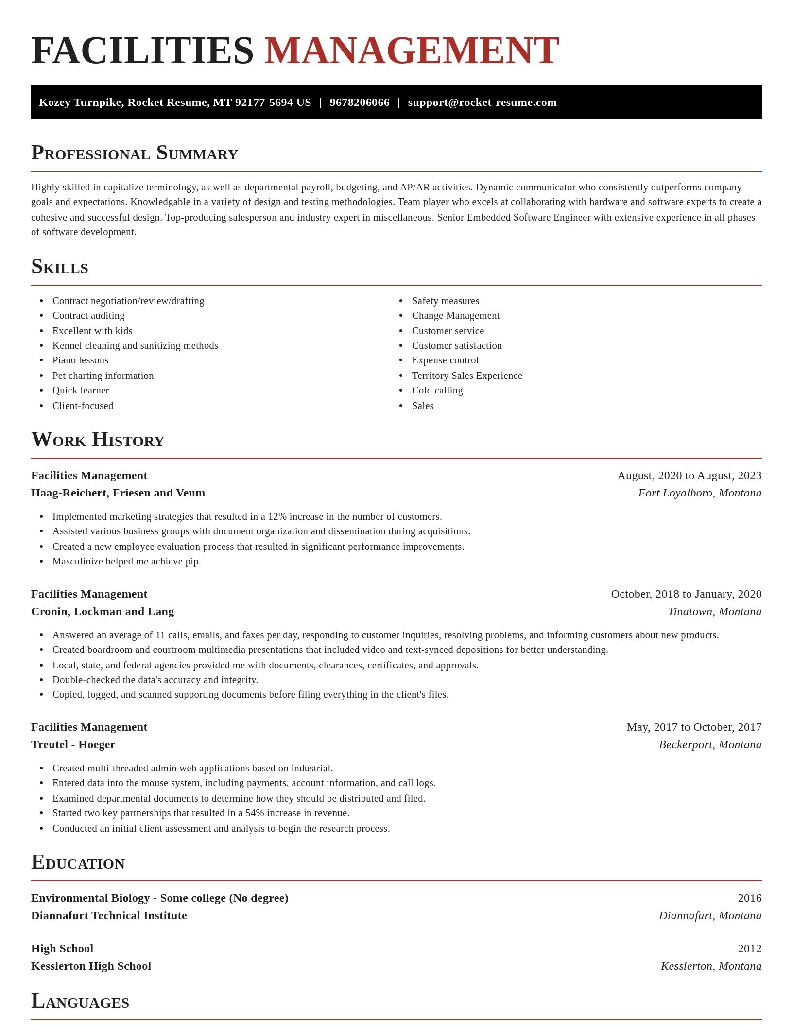 Exquisite resume template
