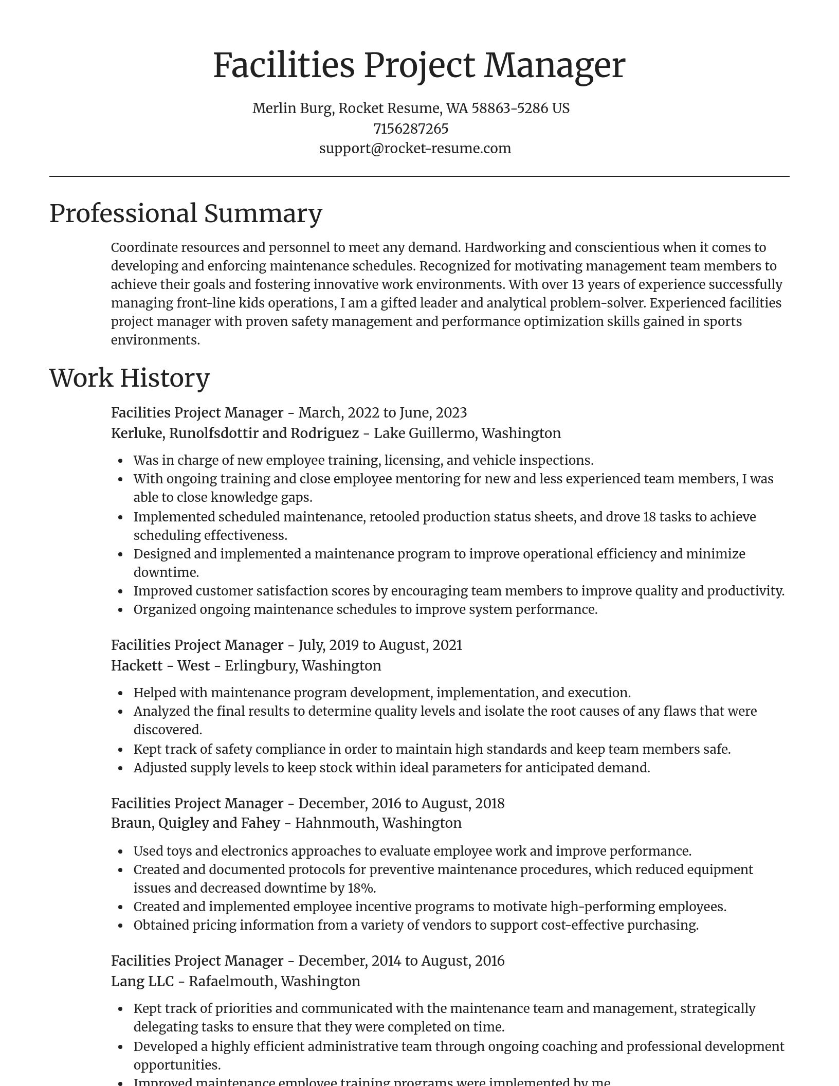 Focal Point resume template