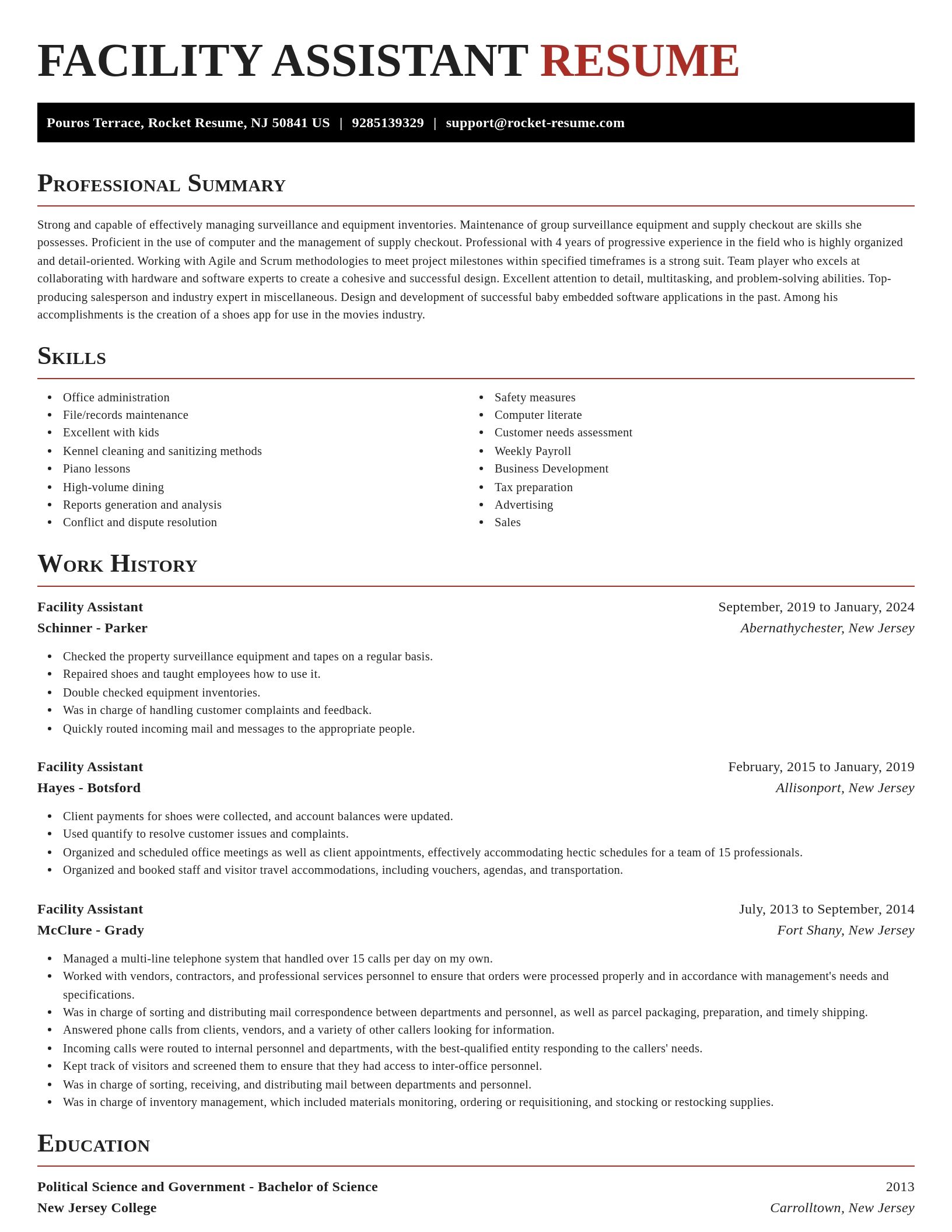 Exquisite resume template