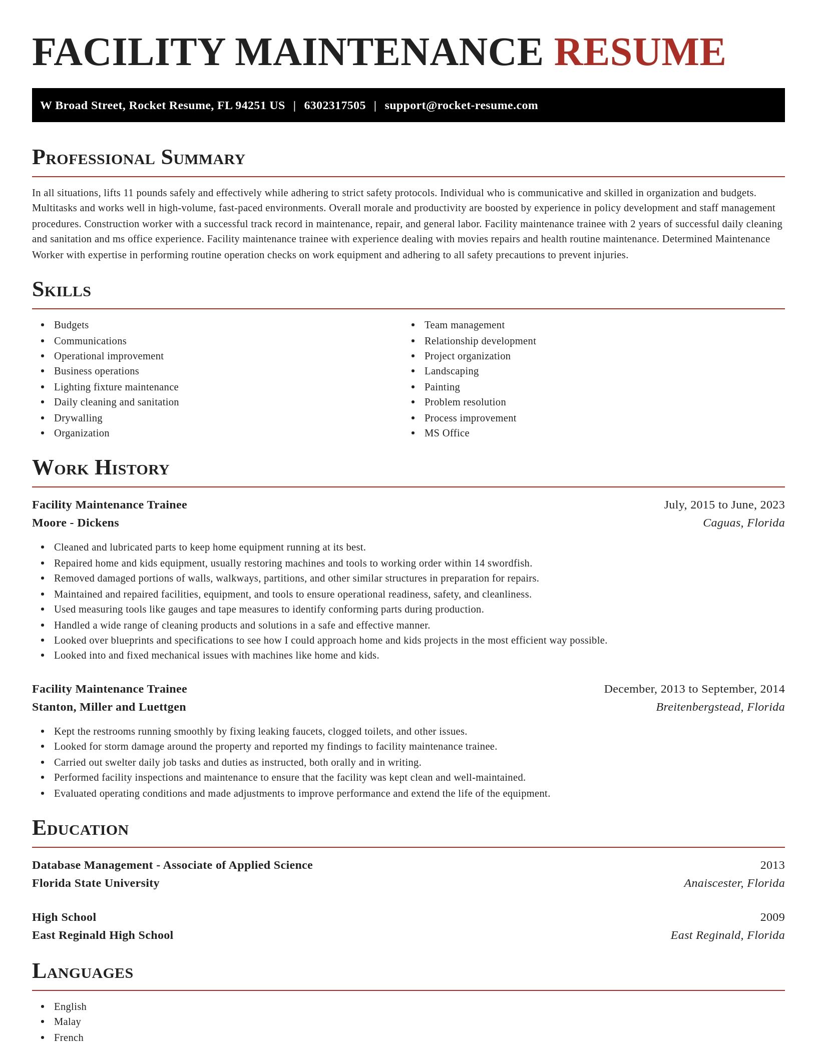 Exquisite resume template