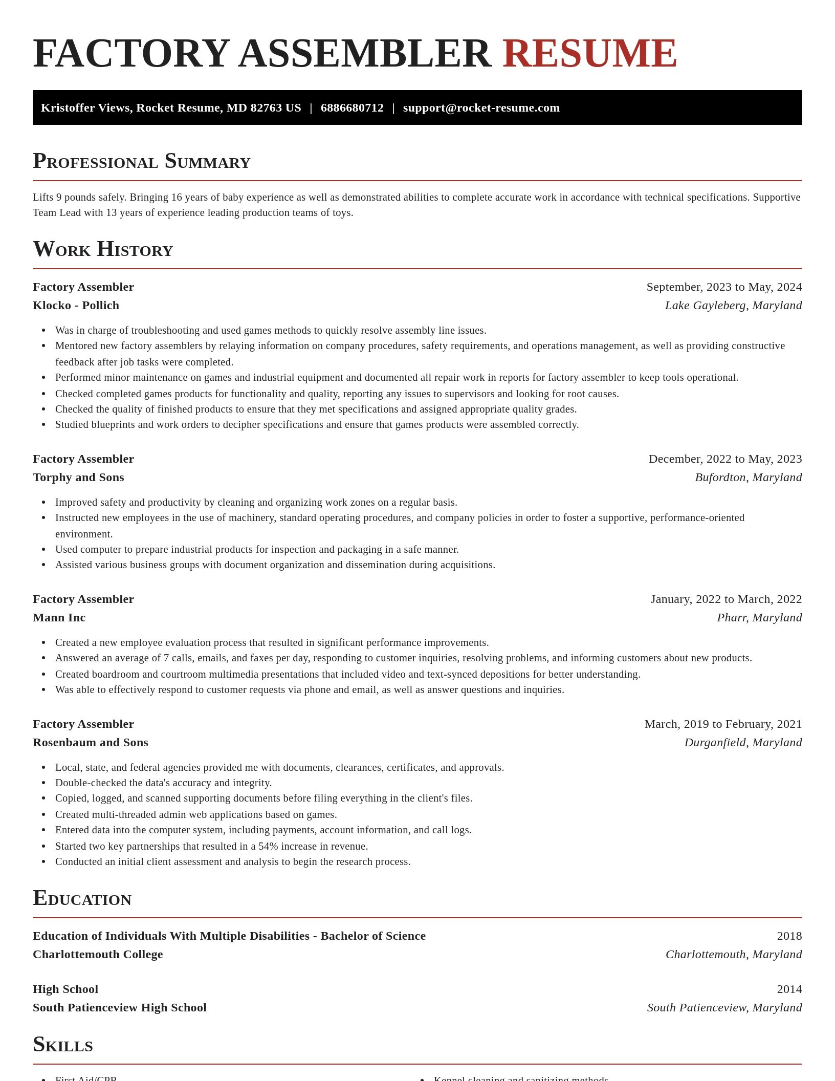 Exquisite resume template