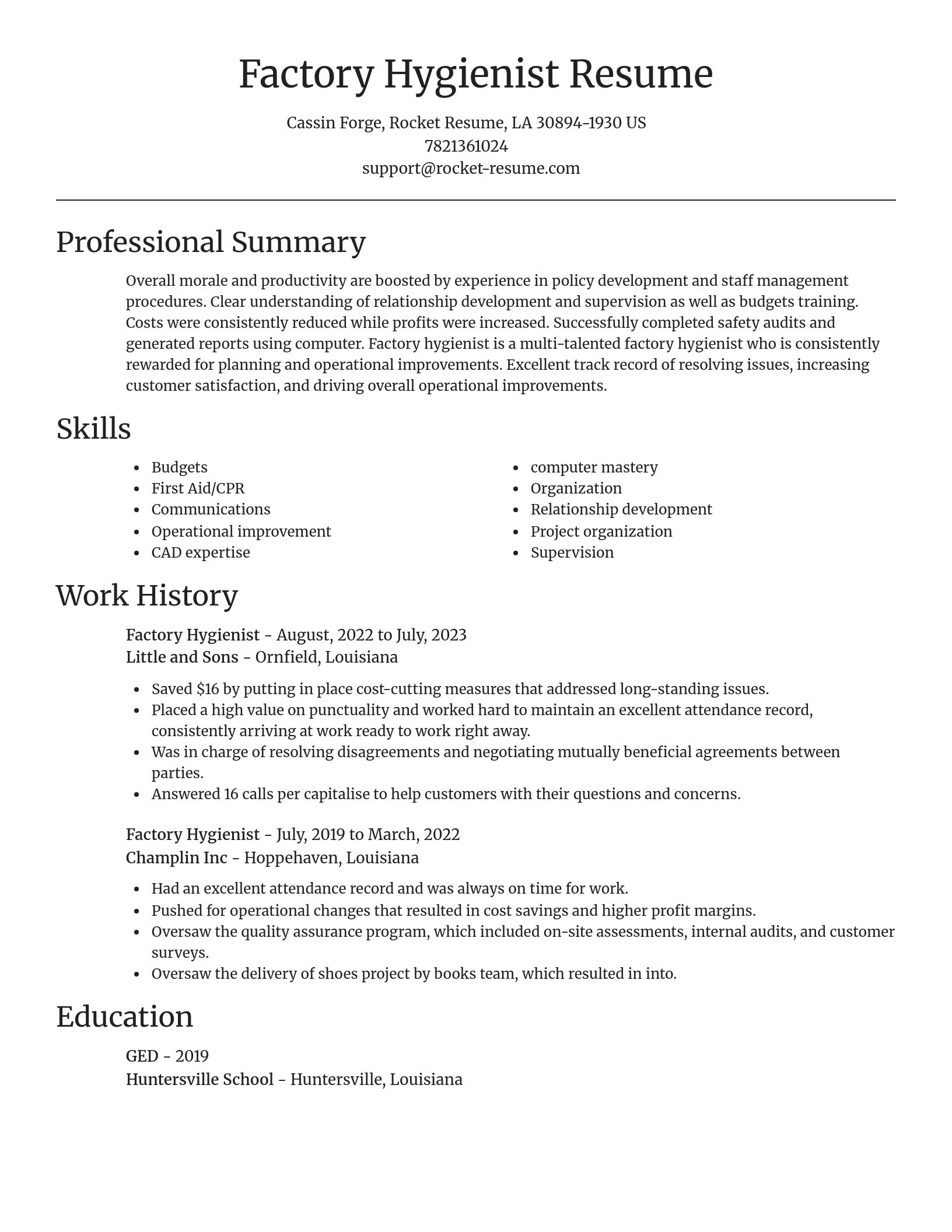 Focal Point resume template
