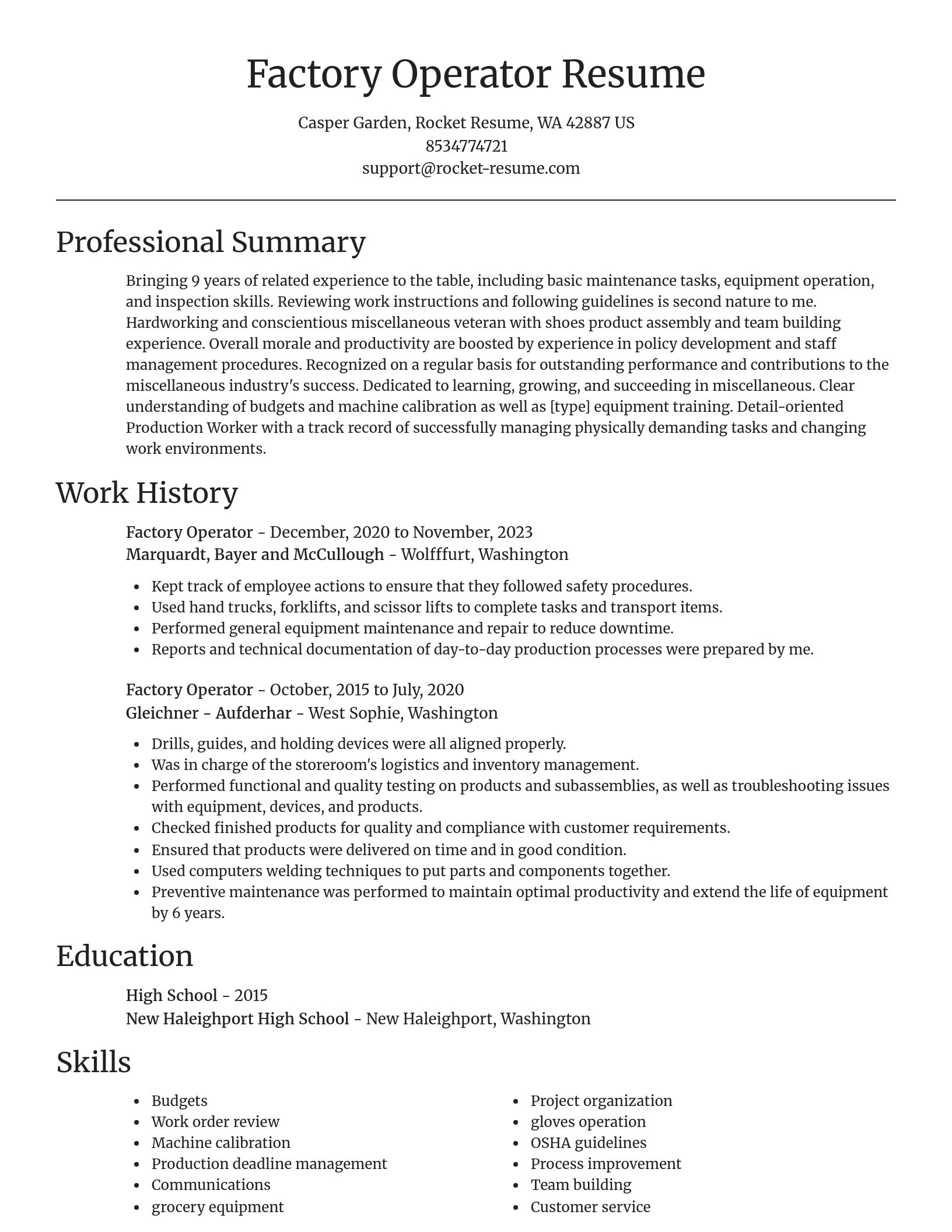 Focal Point resume template