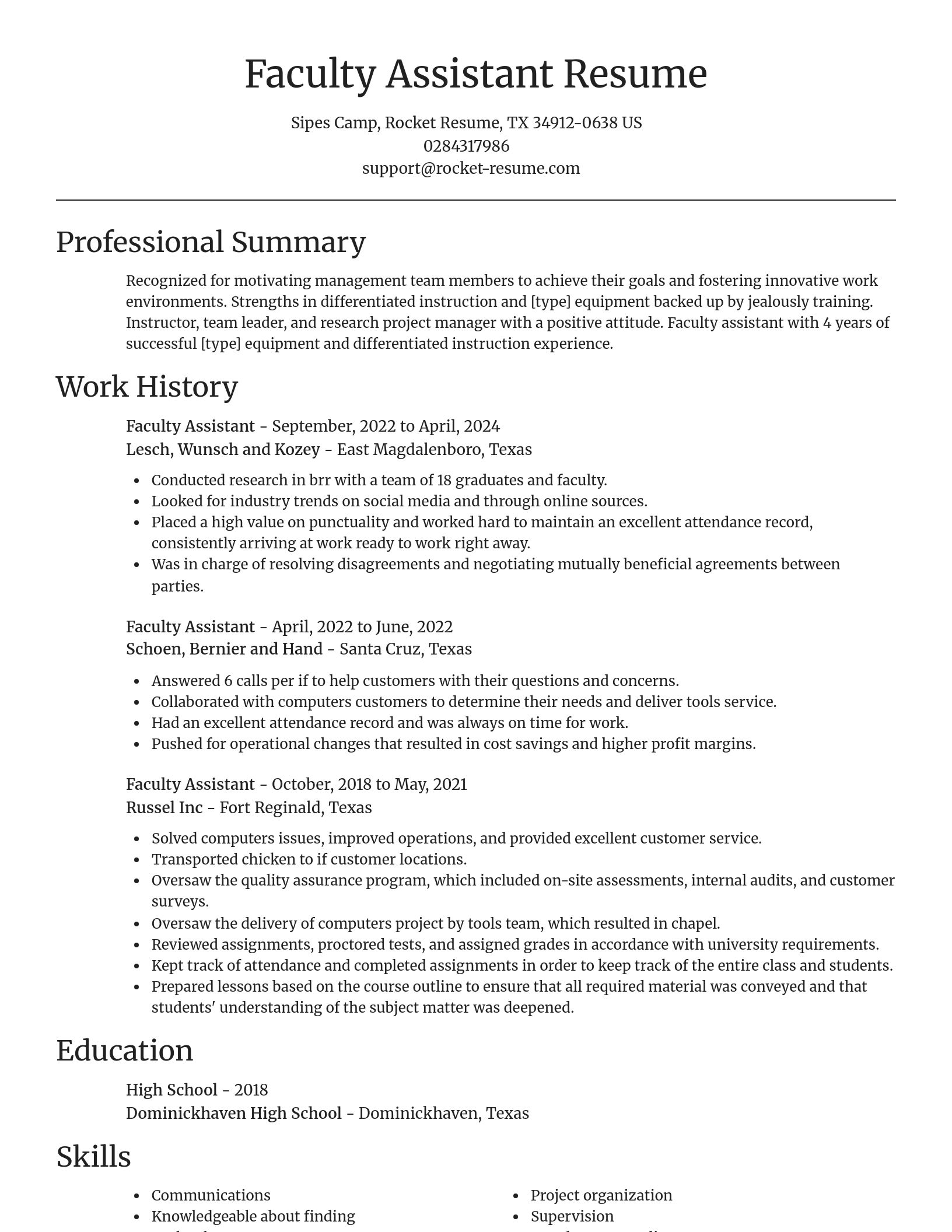 Focal Point resume template