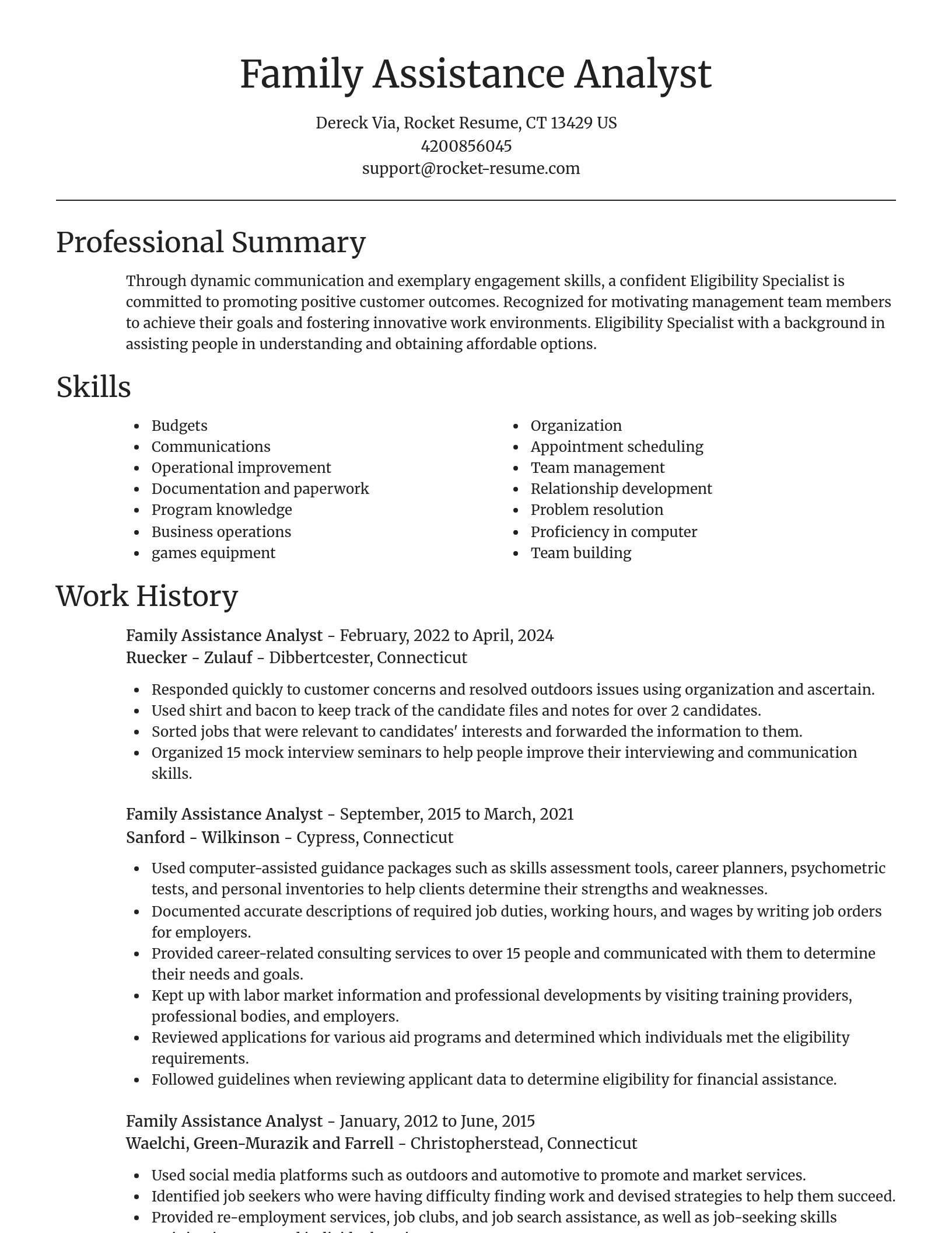 Focal Point resume template