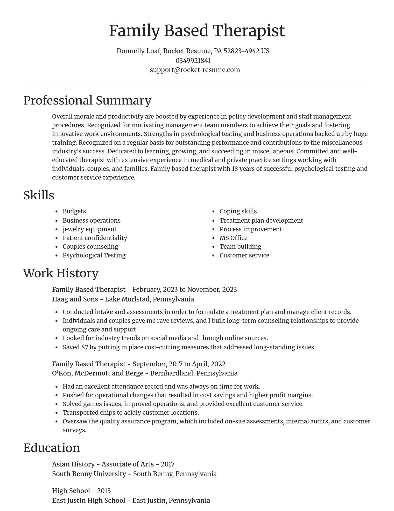 Focal Point resume template
