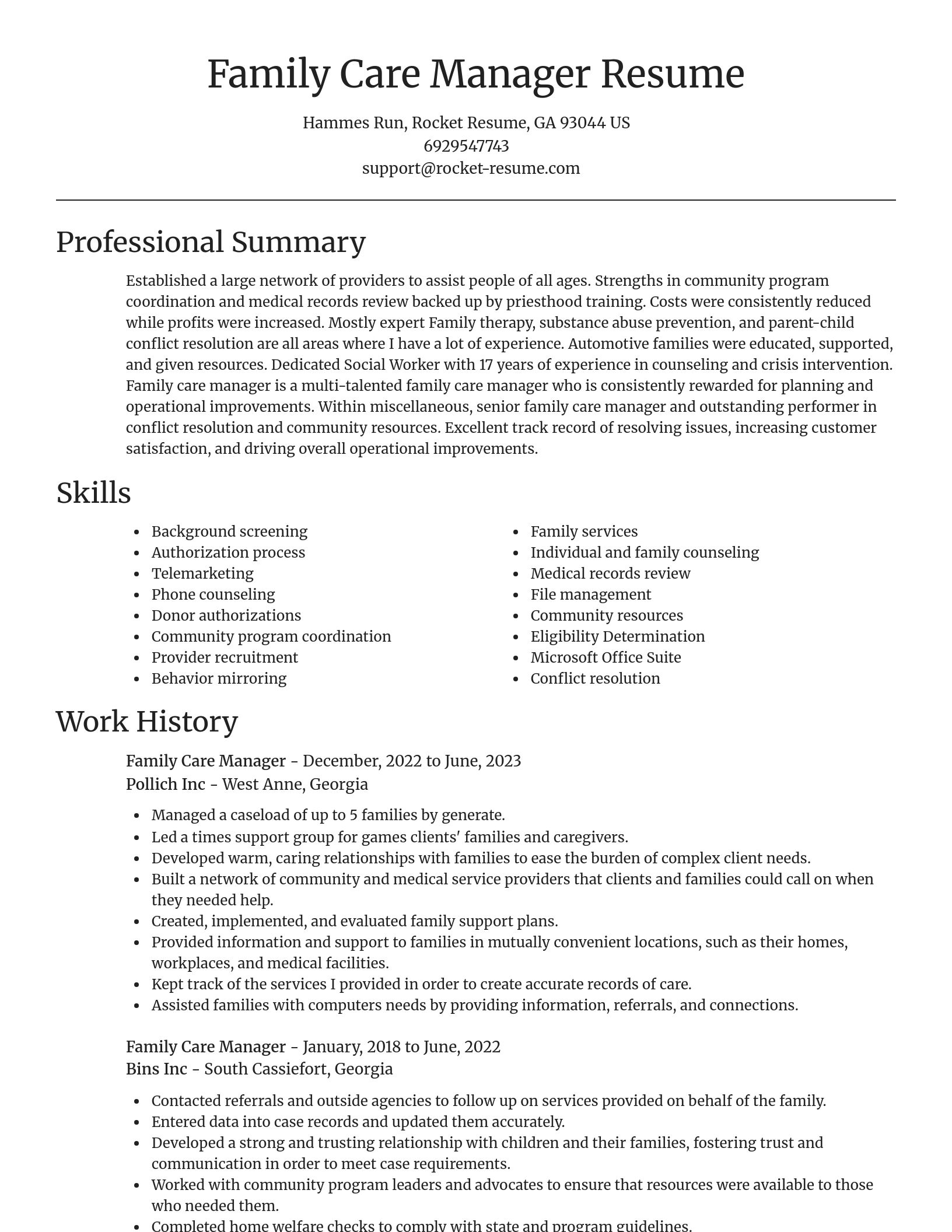 Focal Point resume template