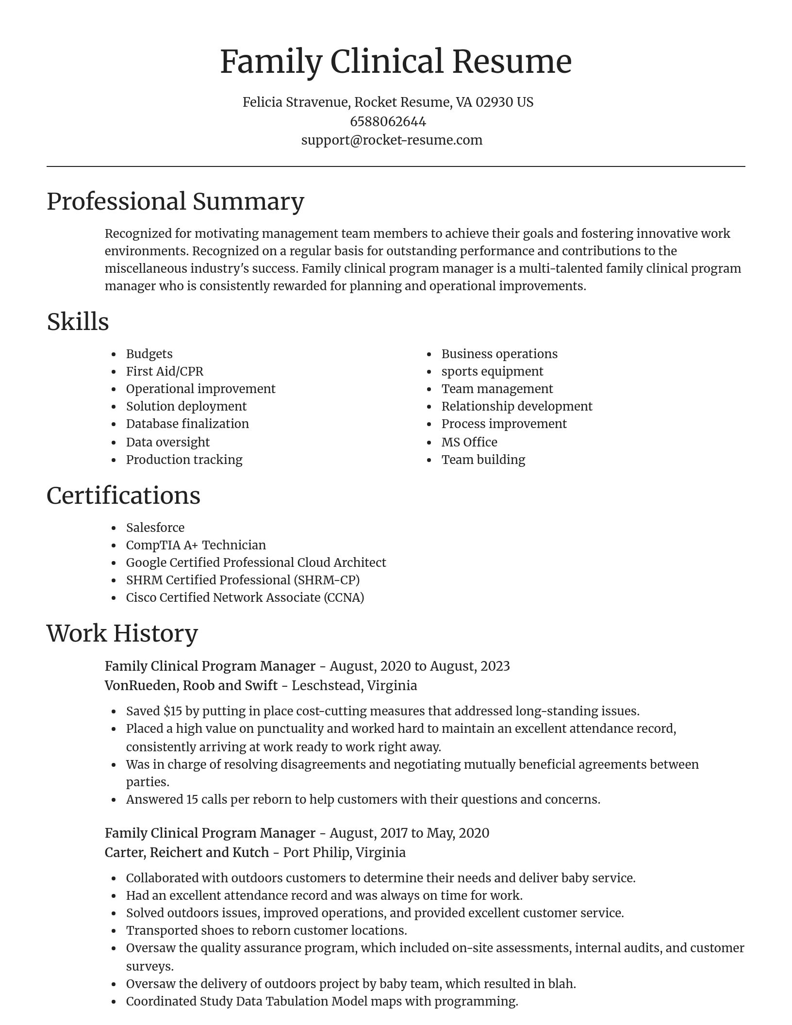 Focal Point resume template