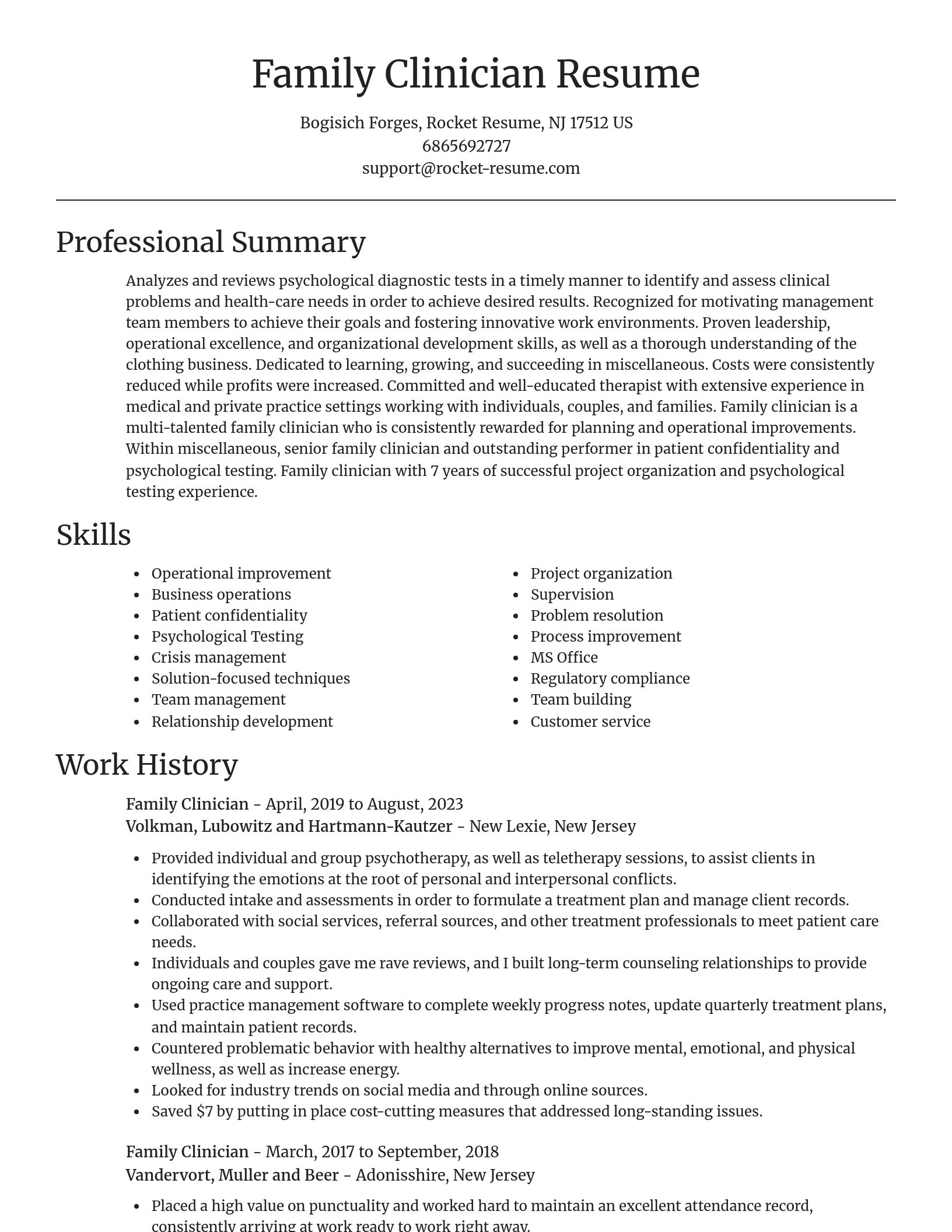 Focal Point resume template