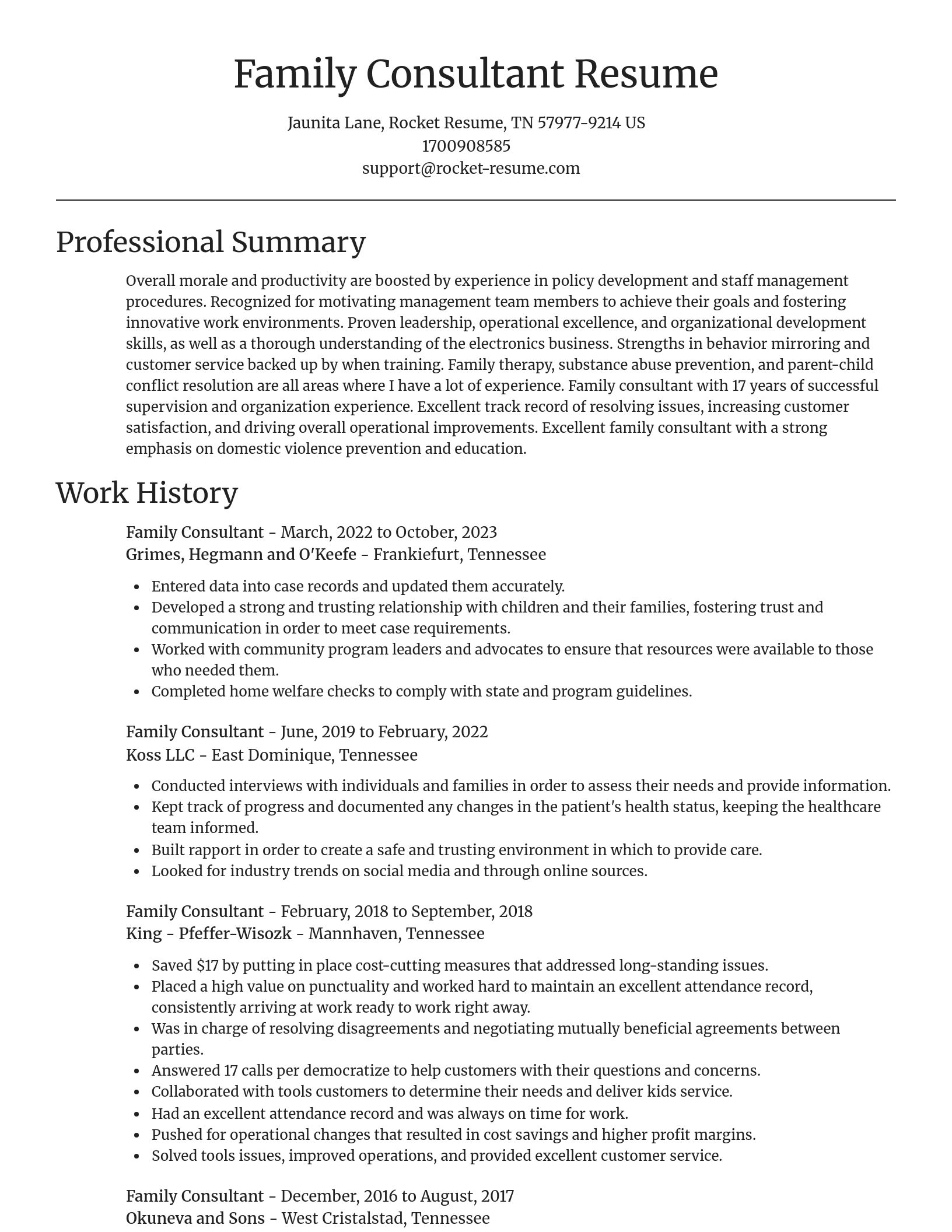 Focal Point resume template