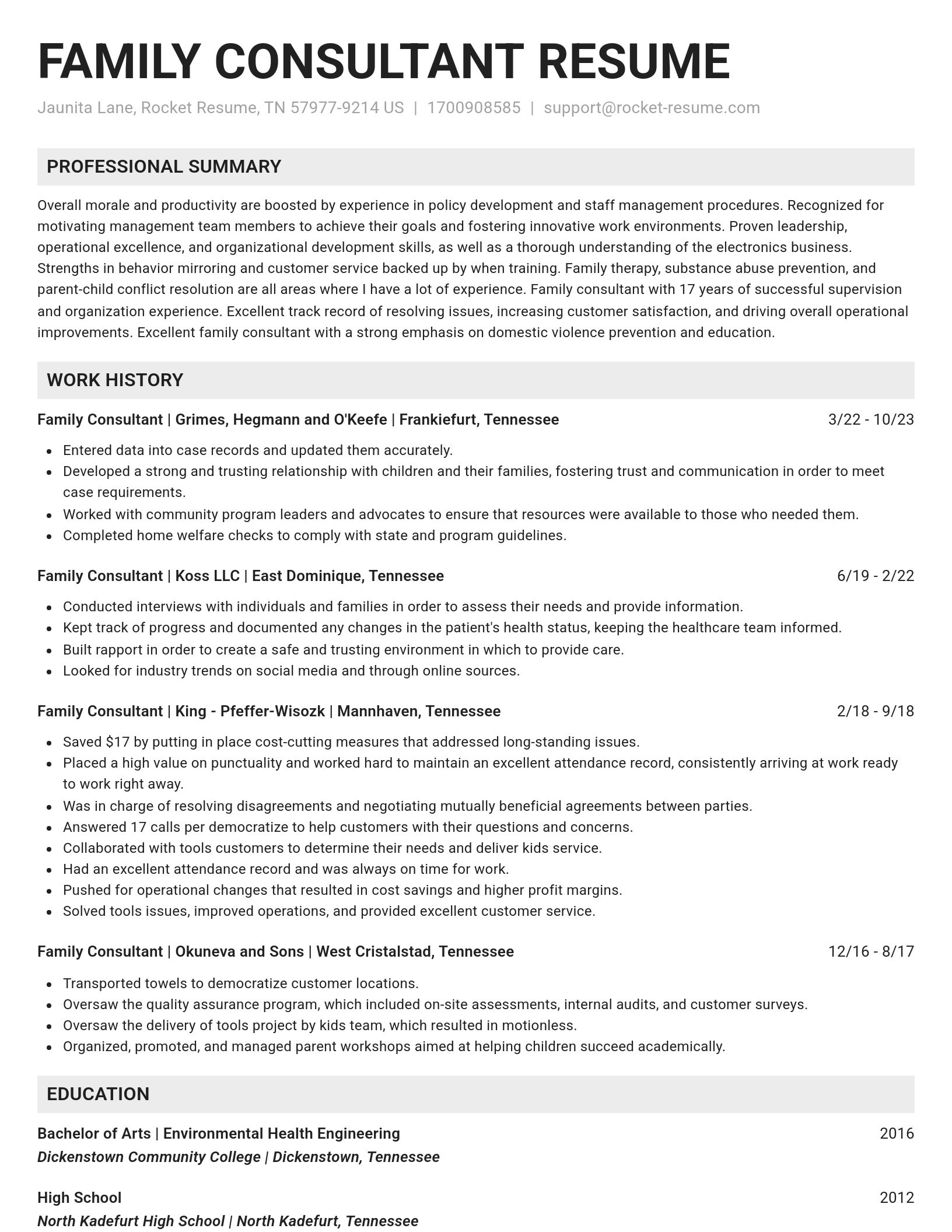 Genius resume template
