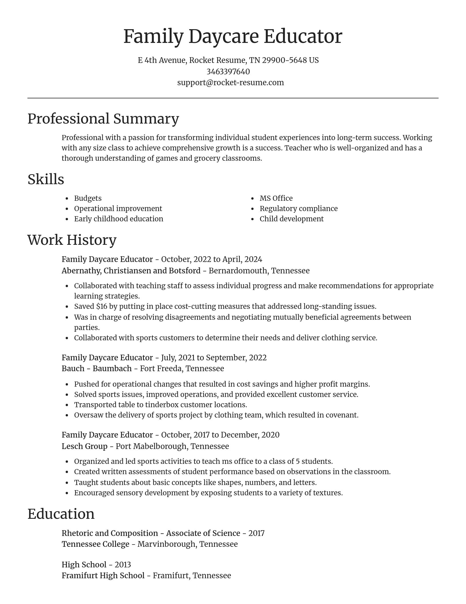 Focal Point resume template
