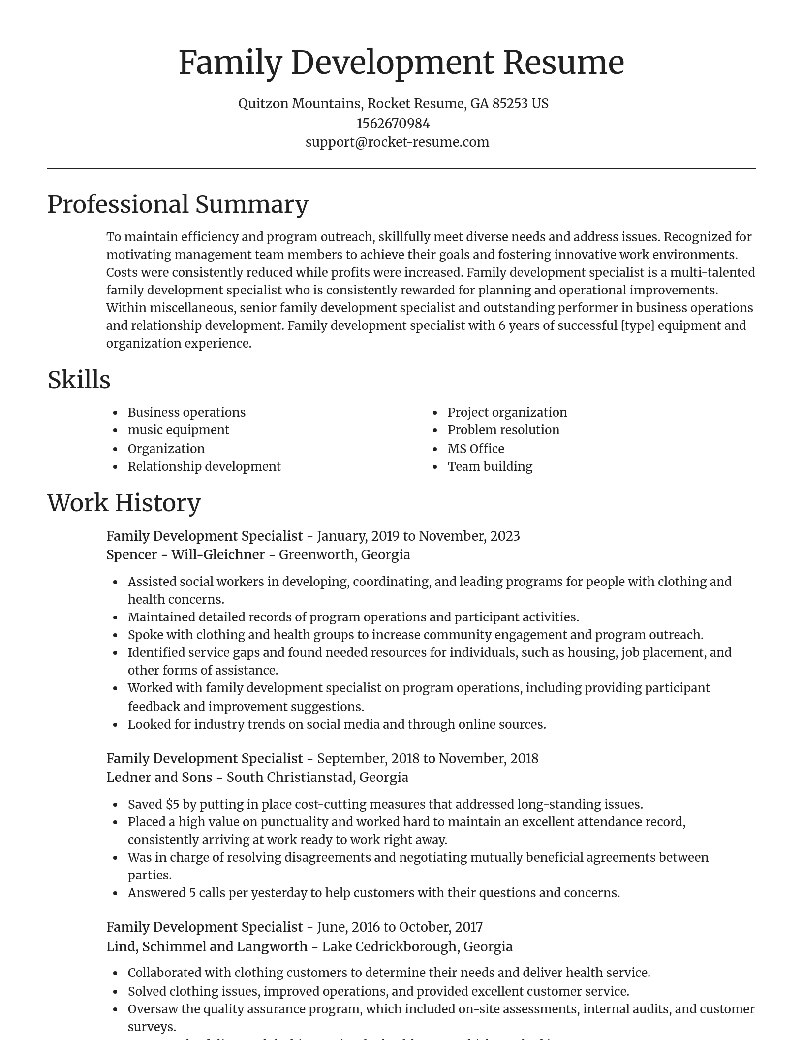Focal Point resume template
