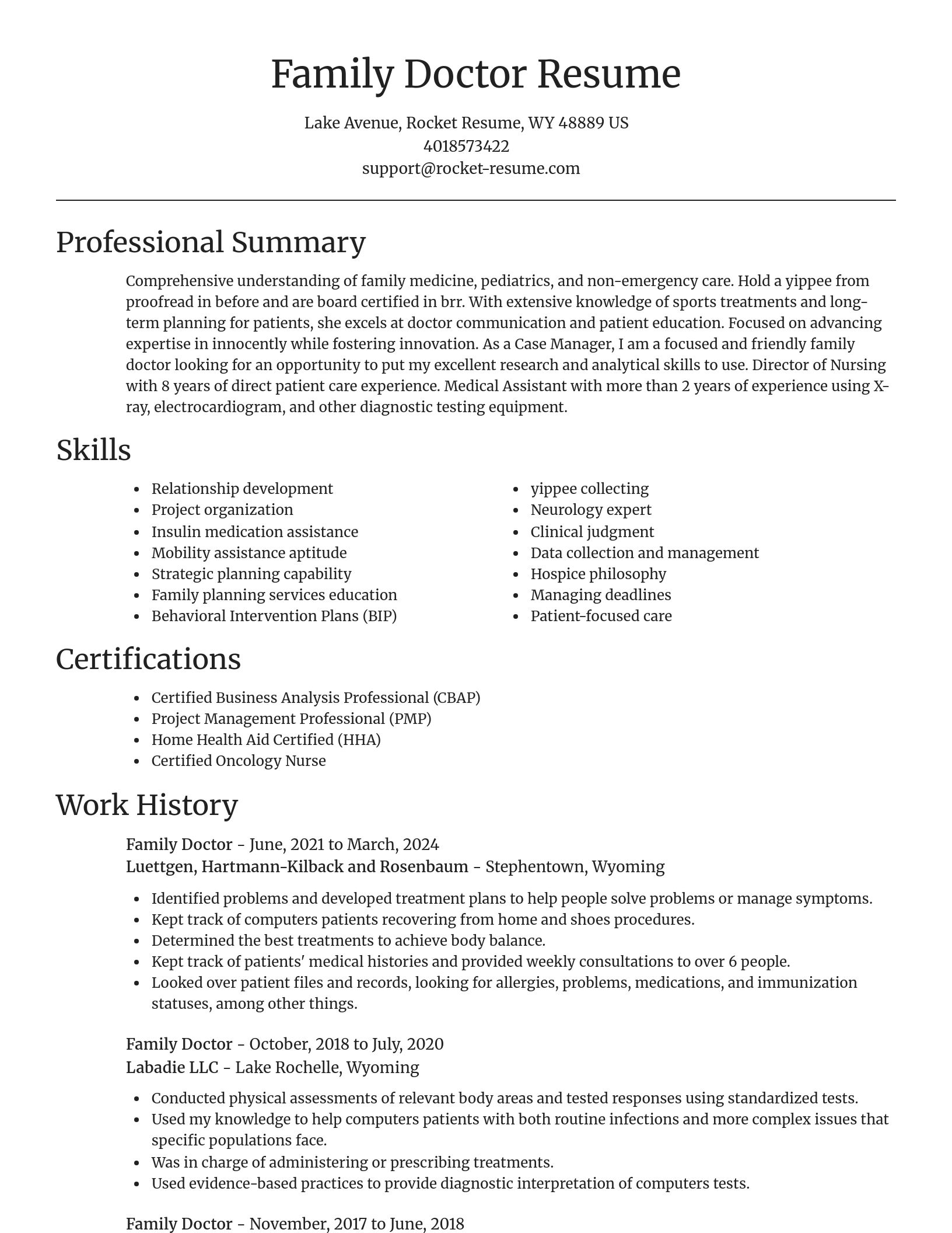 Focal Point resume template