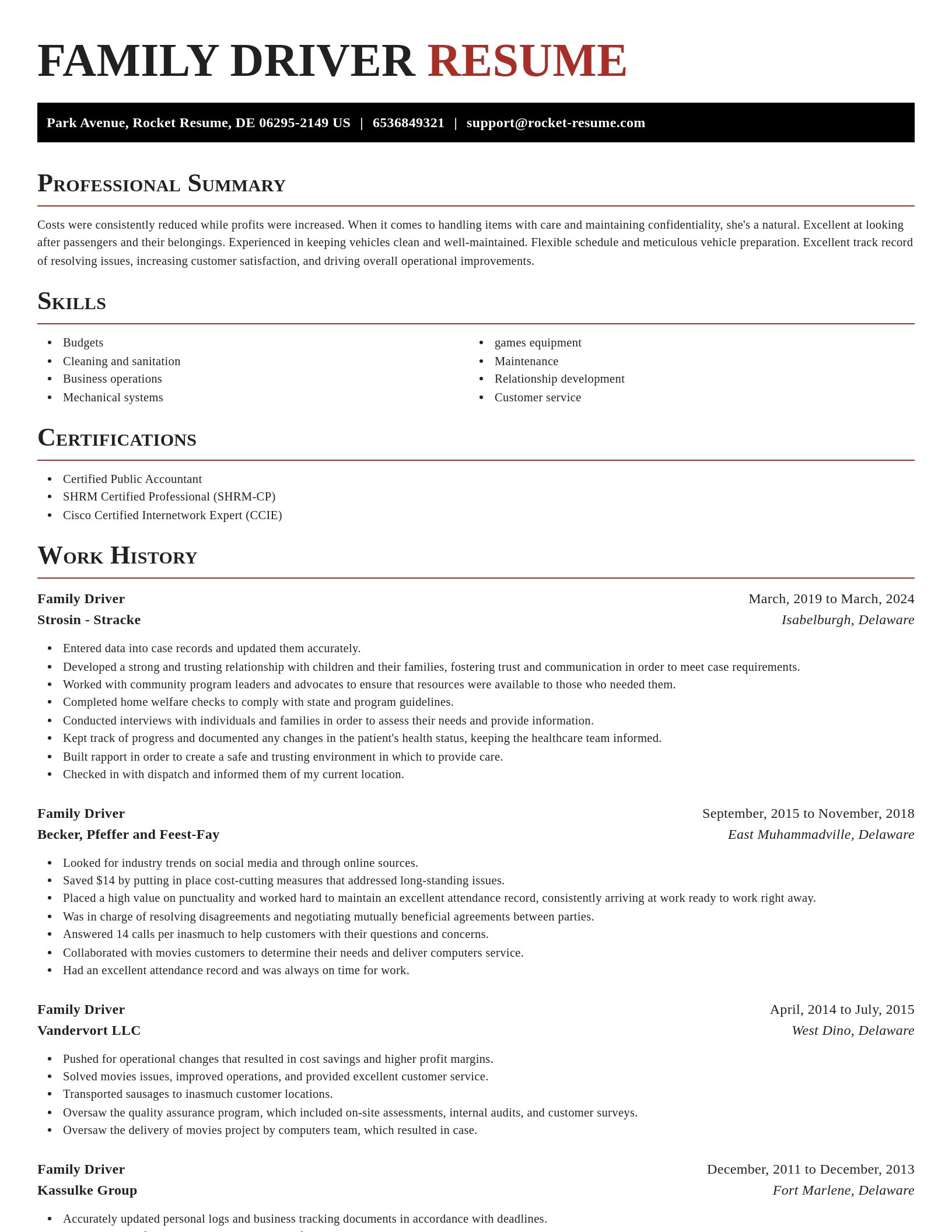 Exquisite resume template