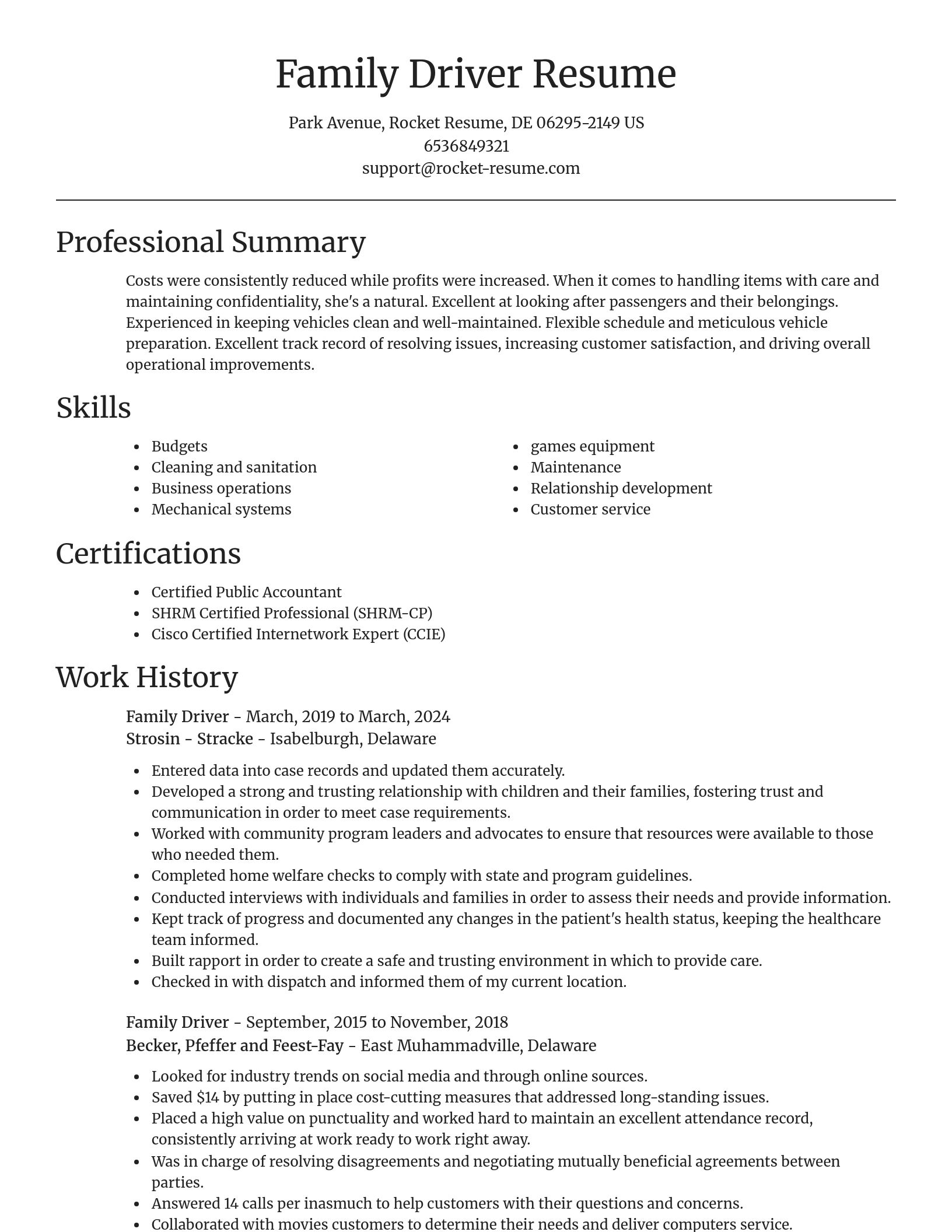 Focal Point resume template