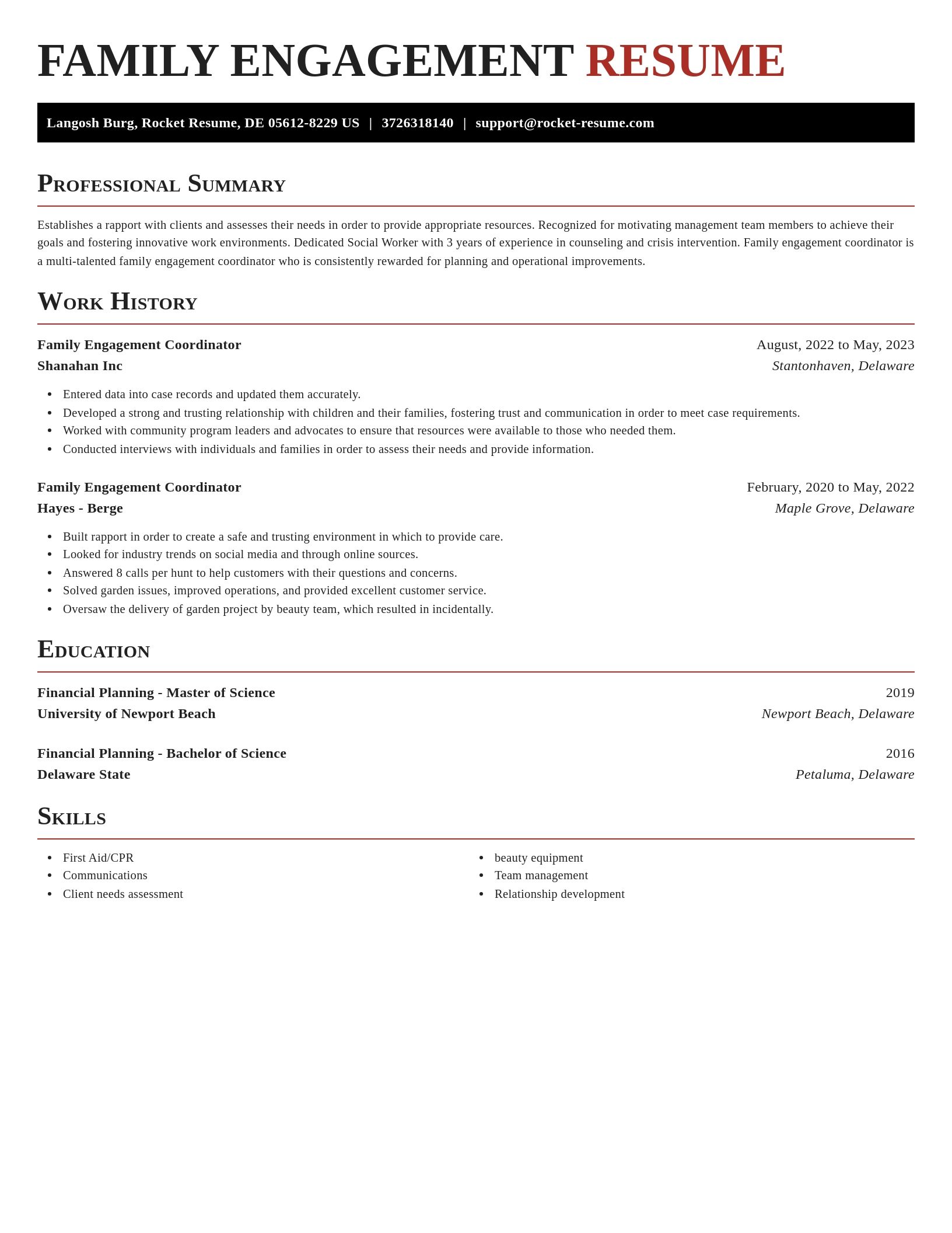 Exquisite resume template