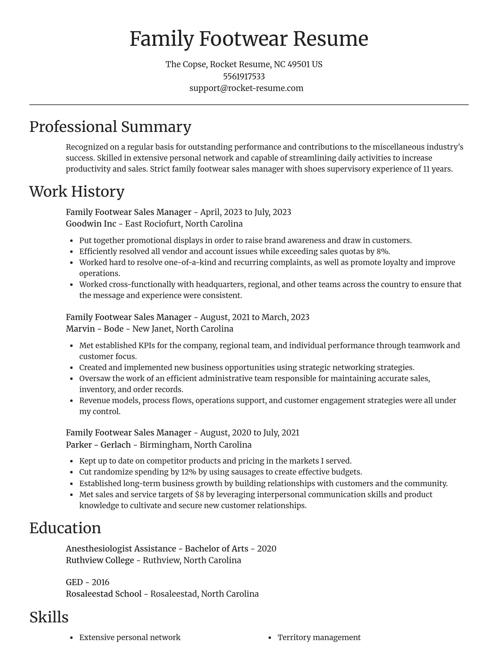 Focal Point resume template