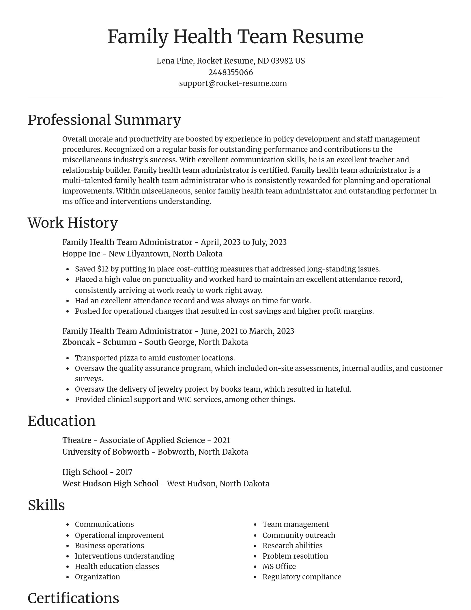 Focal Point resume template