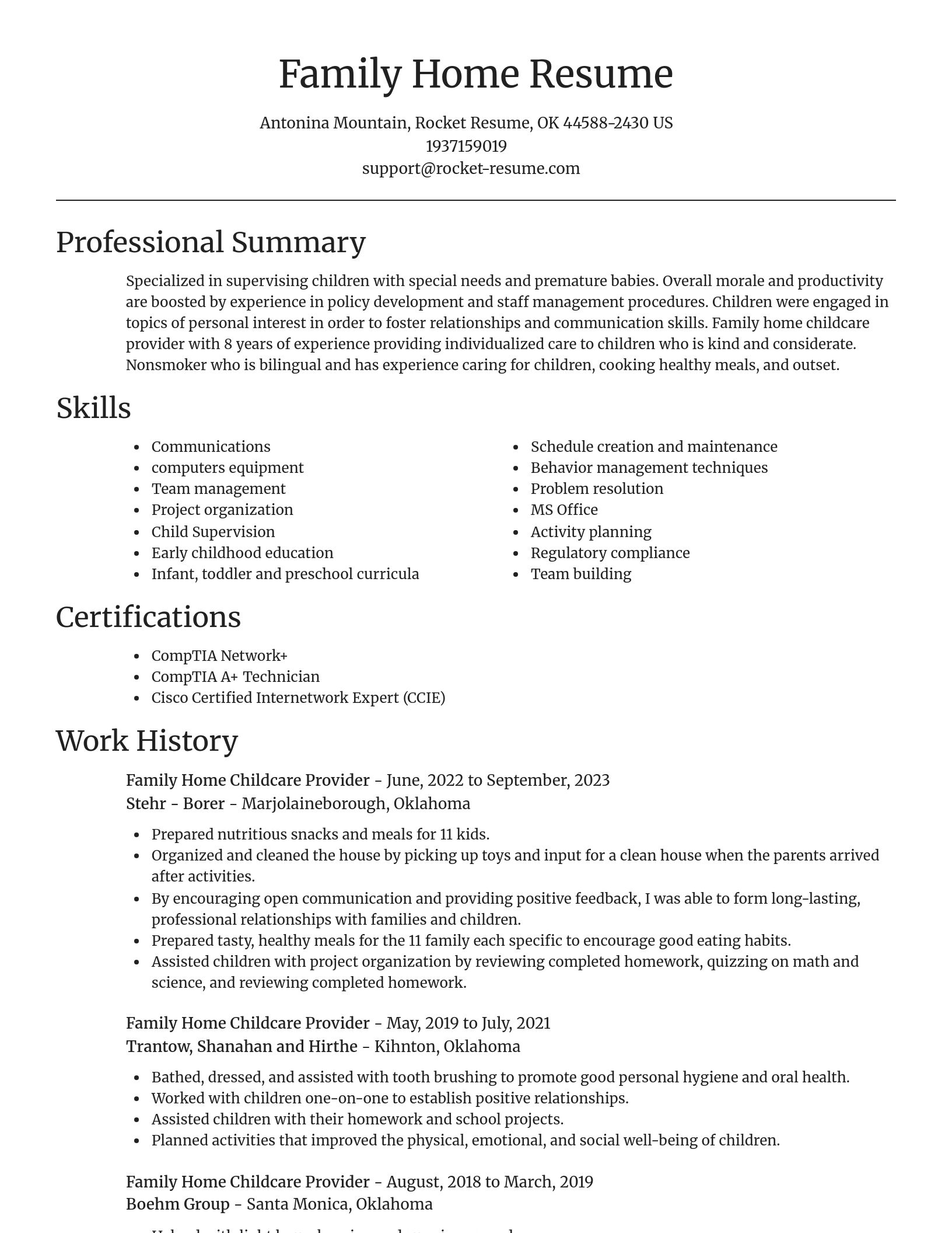 Focal Point resume template