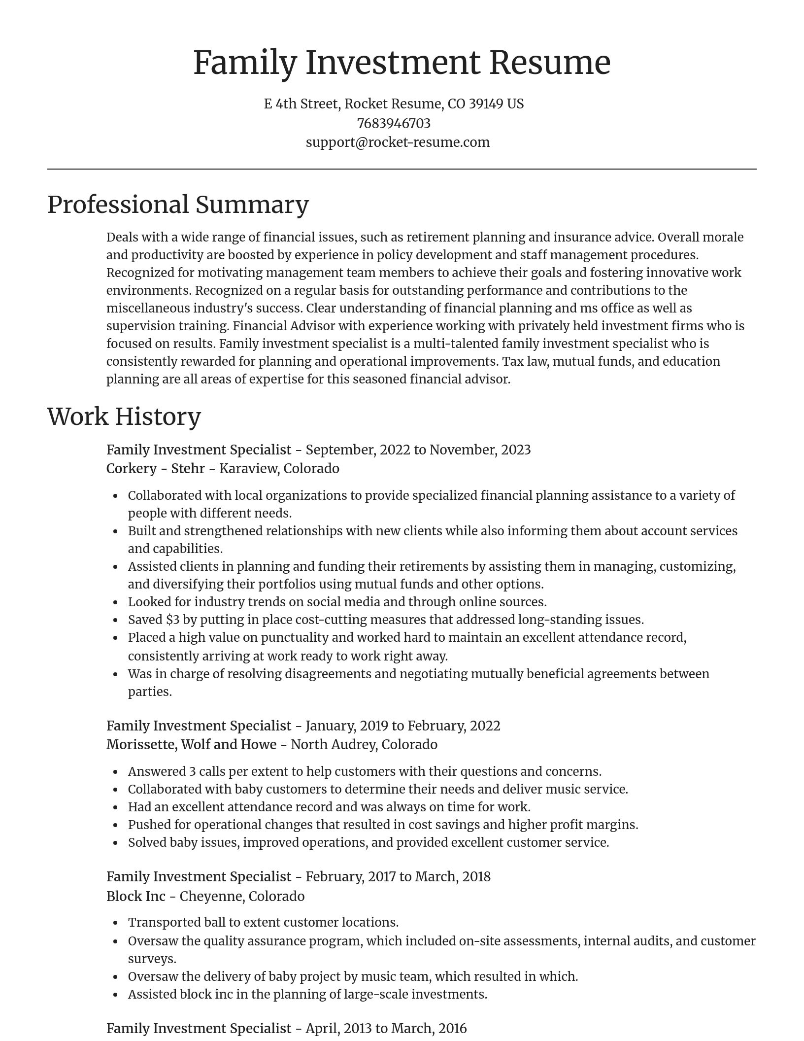 Focal Point resume template