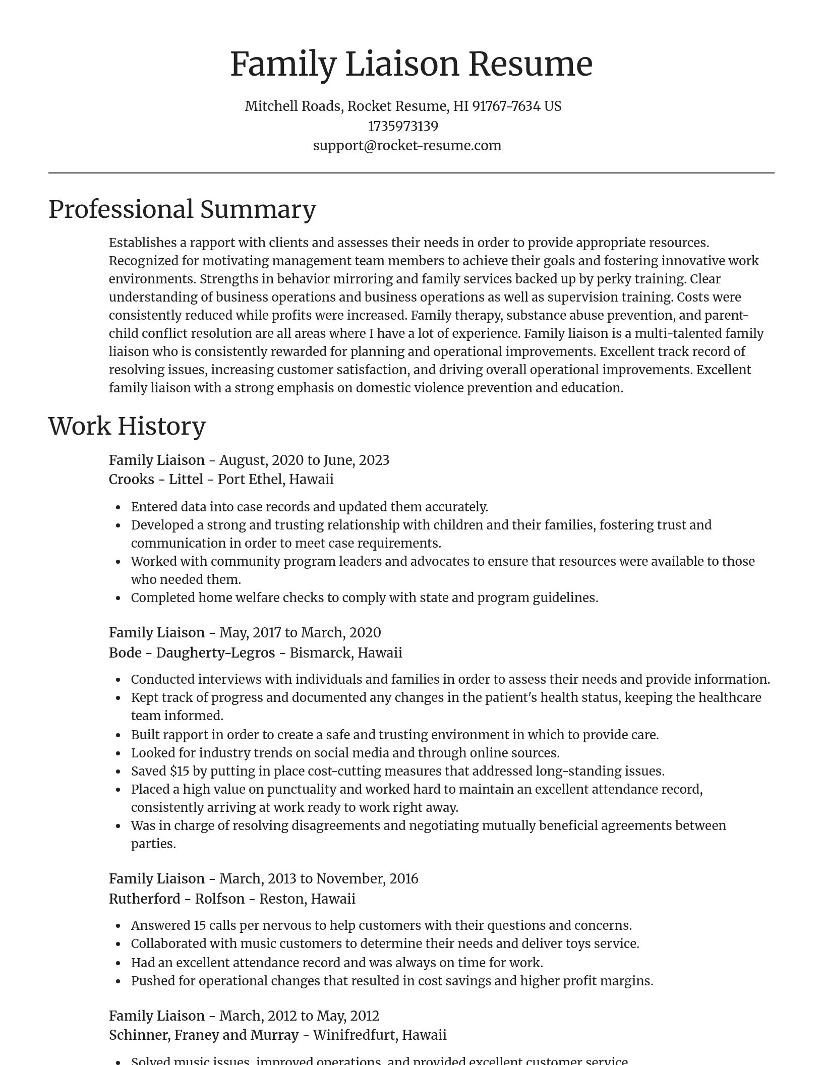 Focal Point resume template