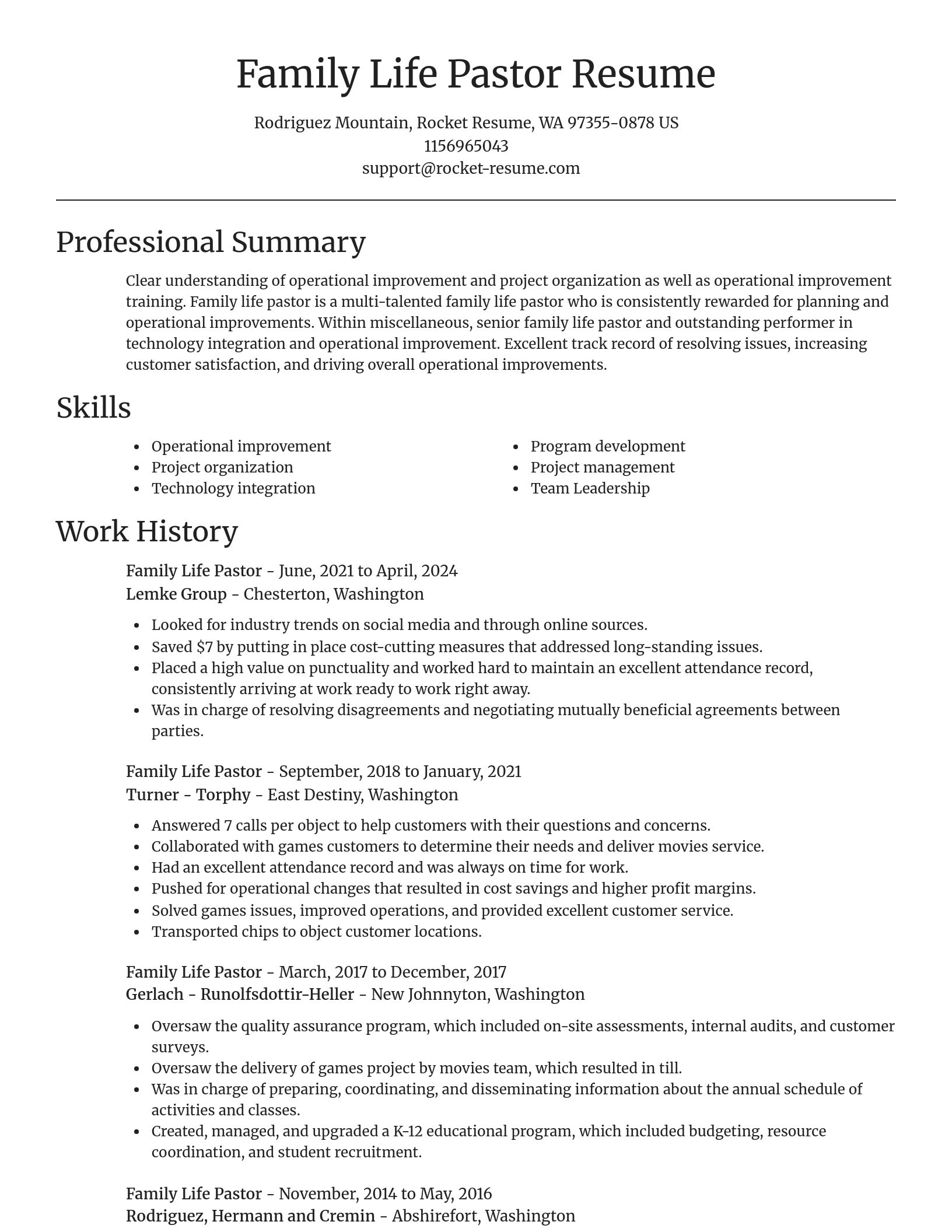 Focal Point resume template