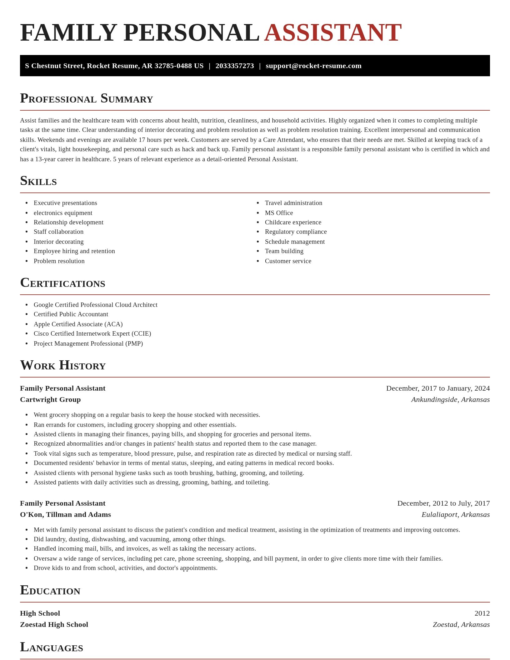 Exquisite resume template