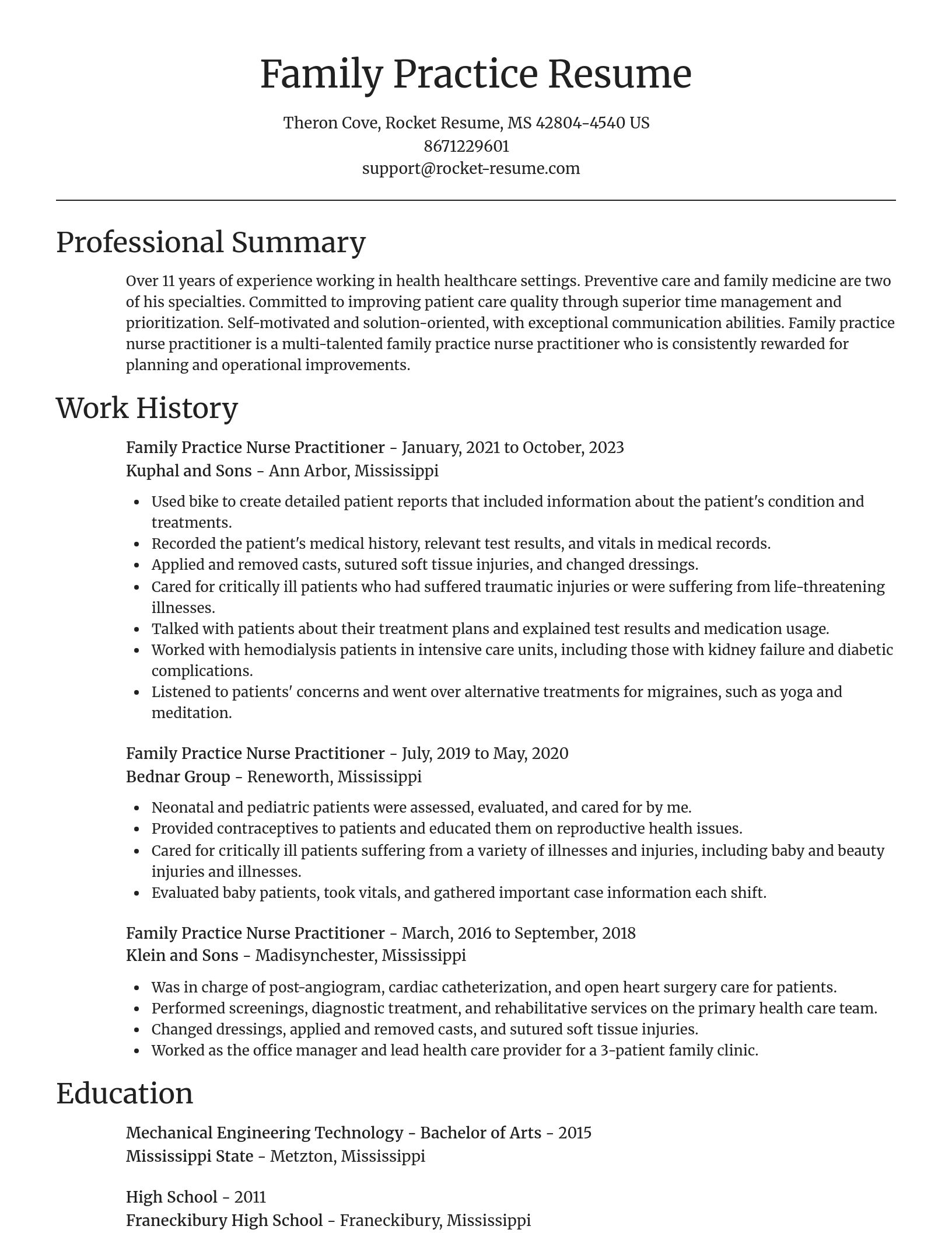 Focal Point resume template